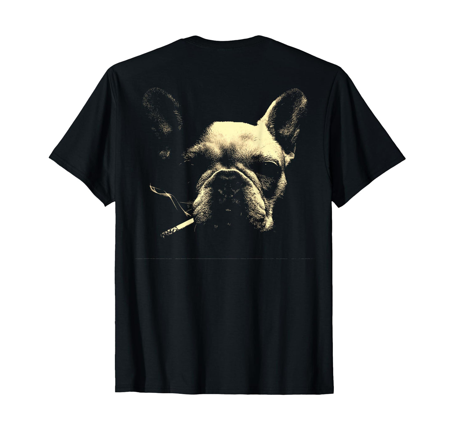 French Bulldog Smoking Cigarette T-Shirt - Aesthetic Graphic Men Women - T-Shirt, Sweatshirt, Hoodie