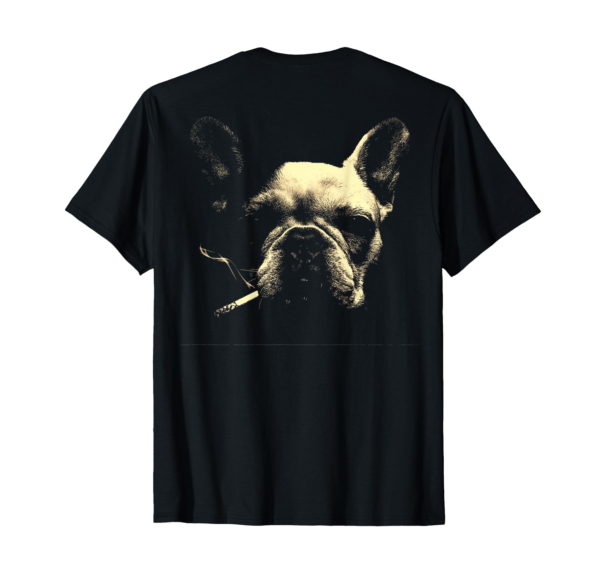 French Bulldog Smoking Cigarette T-Shirt - Aesthetic Graphic Men Women - T-Shirt, Sweatshirt, Hoodie
