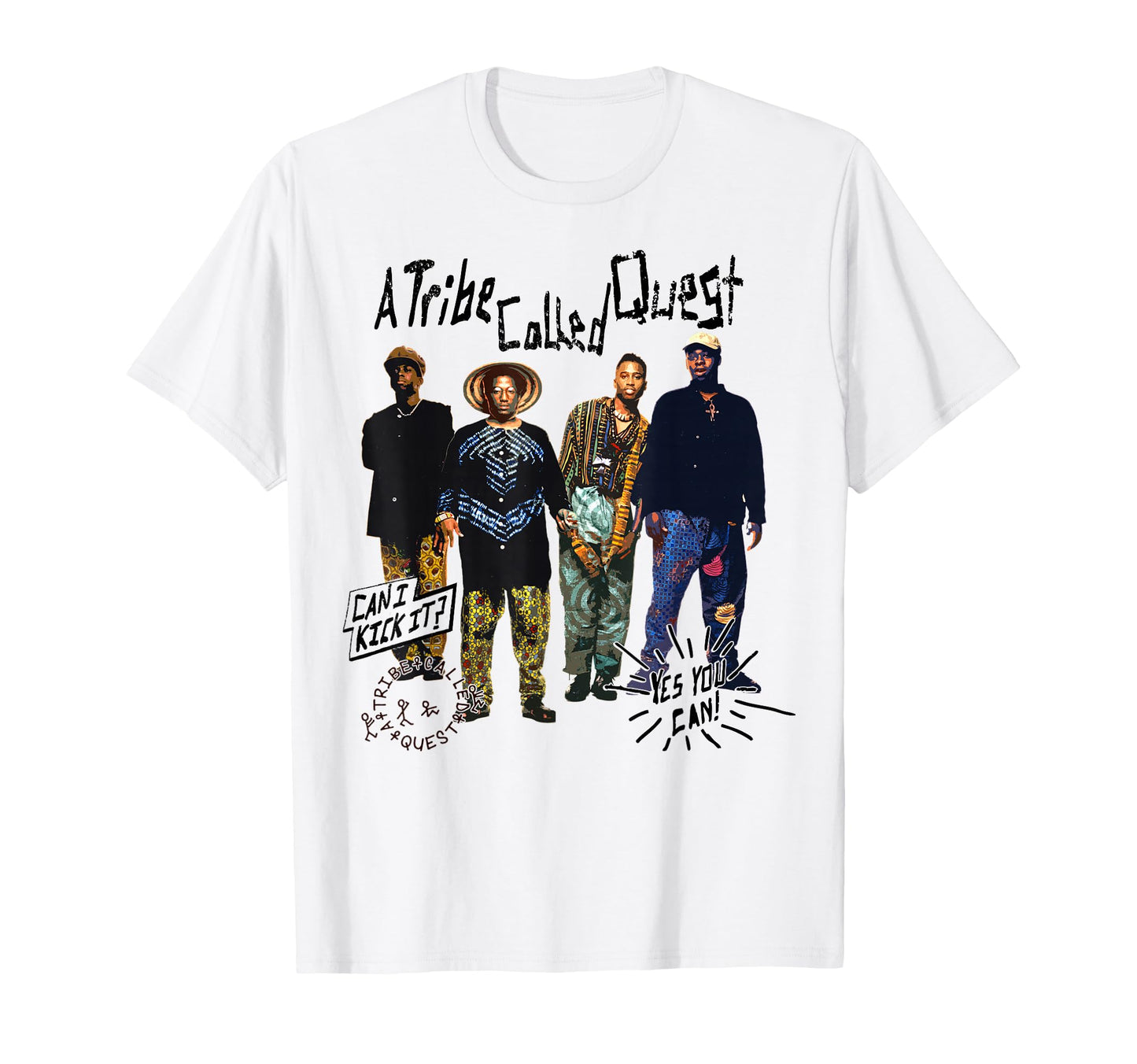 Tribe Called Quest Can I Kick It Band T-Shirt - Minimalist Print Unisex - T-Shirt, Sweatshirt, Hoodie