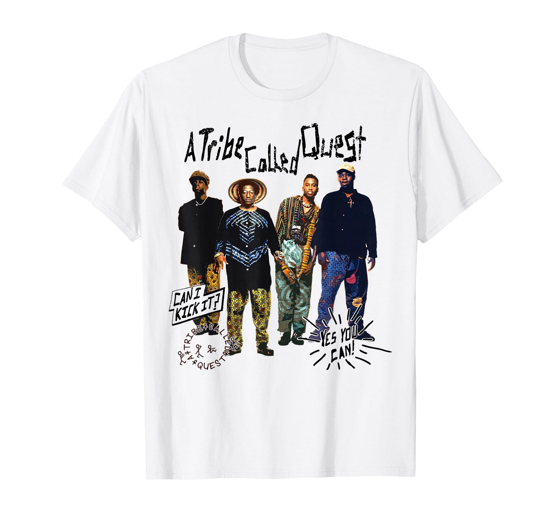 Tribe Called Quest Can I Kick It Band T-Shirt - Minimalist Print Unisex - T-Shirt, Sweatshirt, Hoodie
