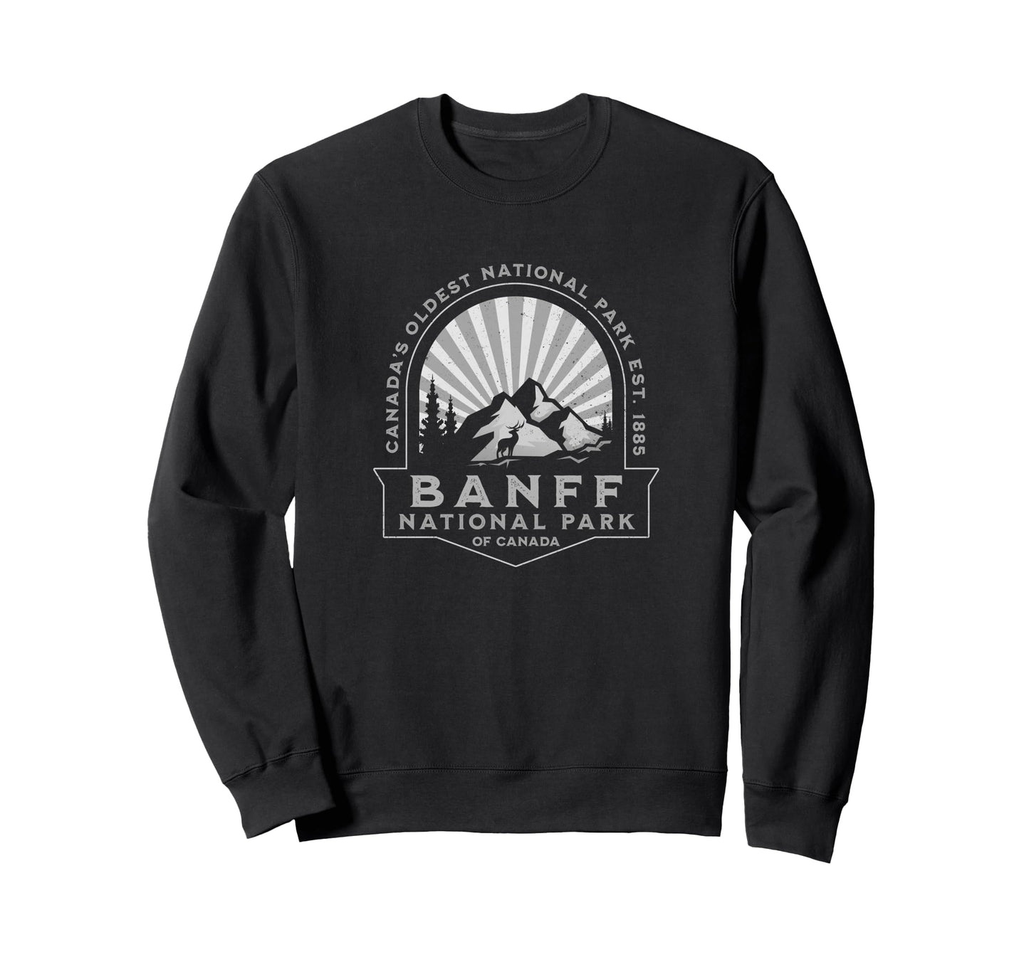 Banff National Park Canada Souvenir Sweatshirt - Unique Graphic Unisex - T-Shirt, Sweatshirt, Hoodie