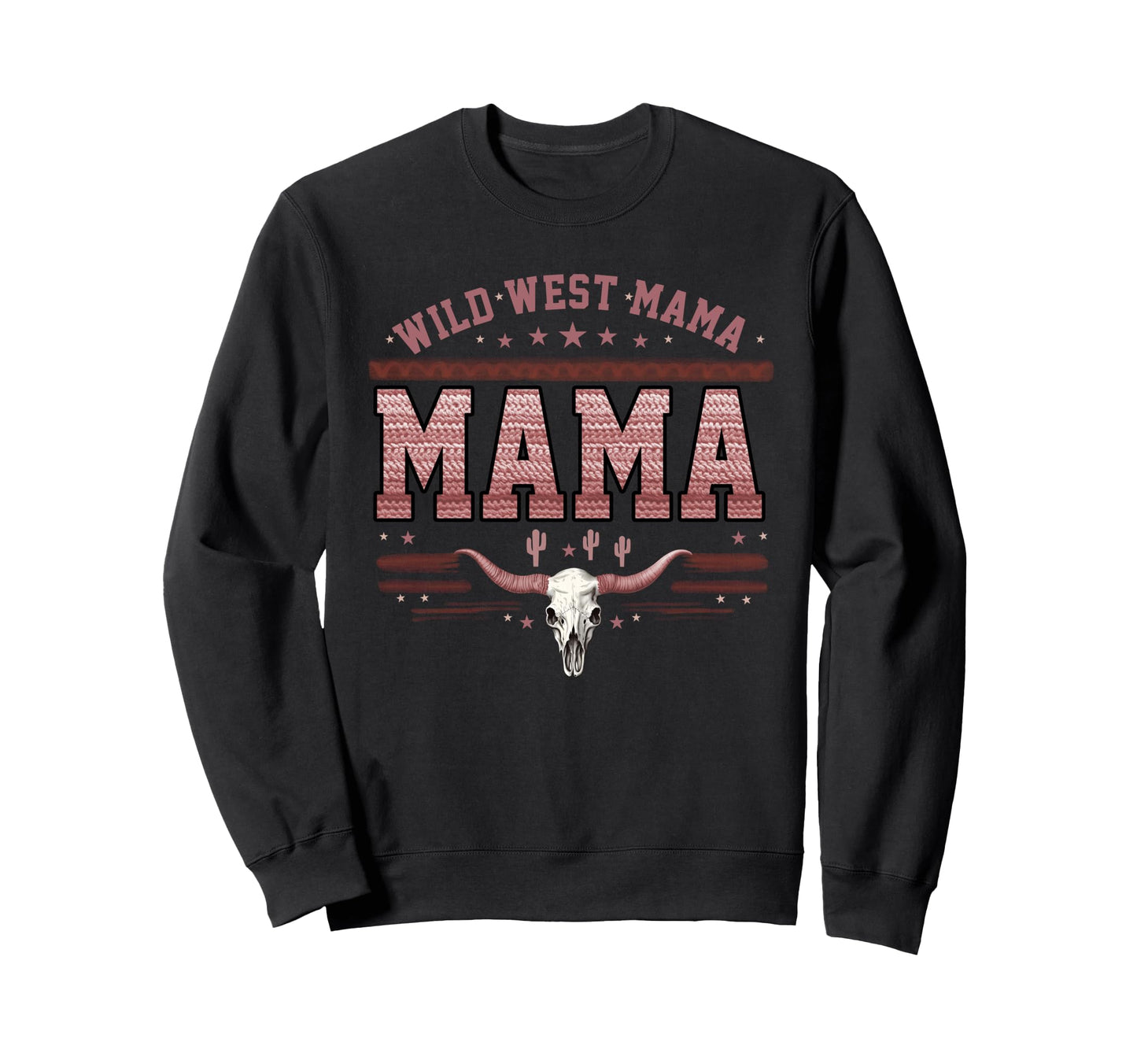 Western Mama Wild West Mama Mama Sweatshirt - Minimalist Print Unisex - T-Shirt, Sweatshirt, Hoodie