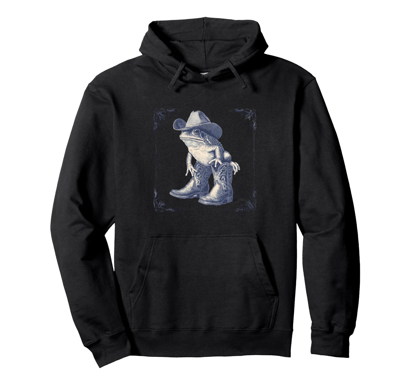 Country Cowboy Frog Toad Rodeo Cowgirl Hoodie - Novelty Apparel for Adults - T-Shirt, Sweatshirt, Hoodie