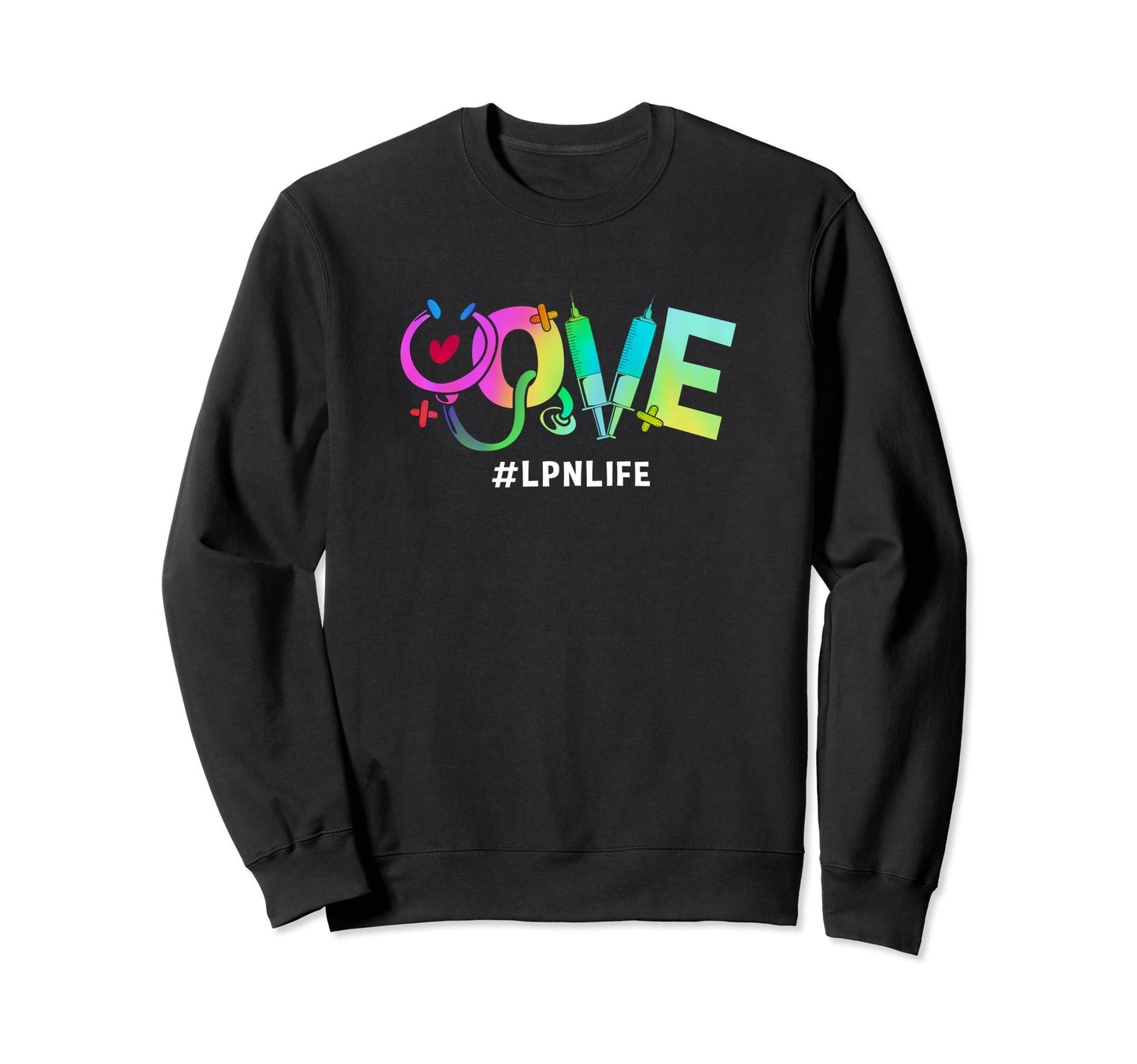 Rainbow Medical Stethoscope Love Sweatshirt - Novelty Apparel Men Women - T-Shirt, Sweatshirt, Hoodie