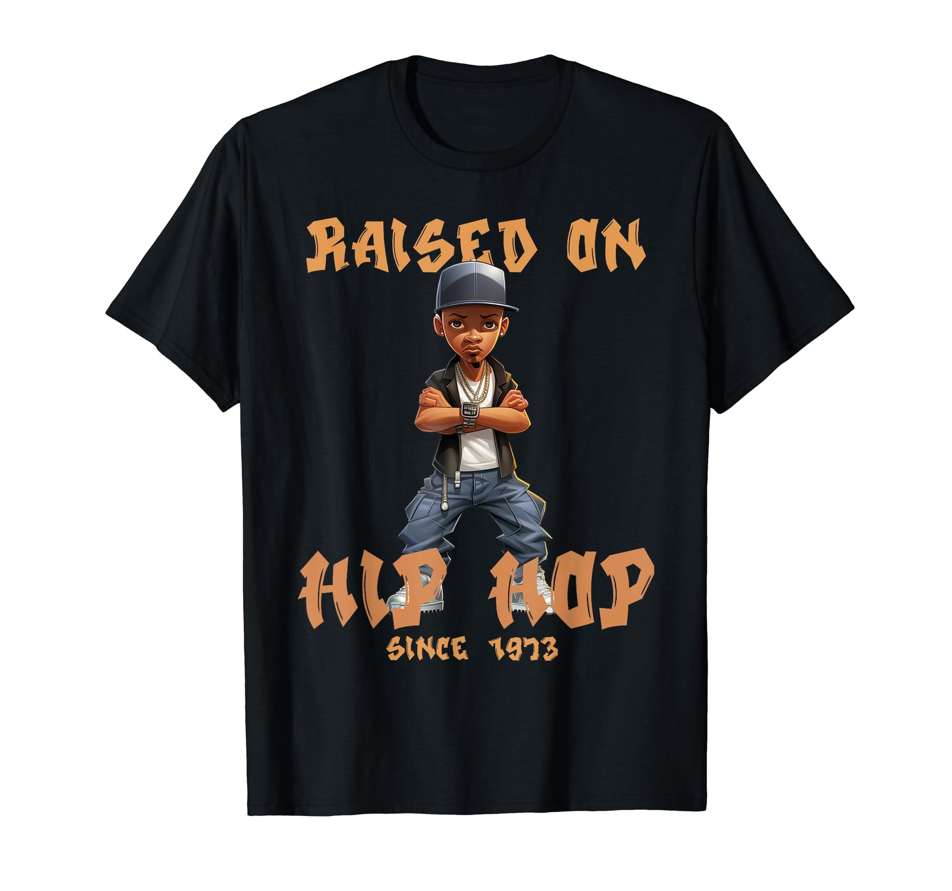Raised Hip Hop Music Old School T-Shirt - Novelty Apparel for Adults - T-Shirt, Sweatshirt, Hoodie