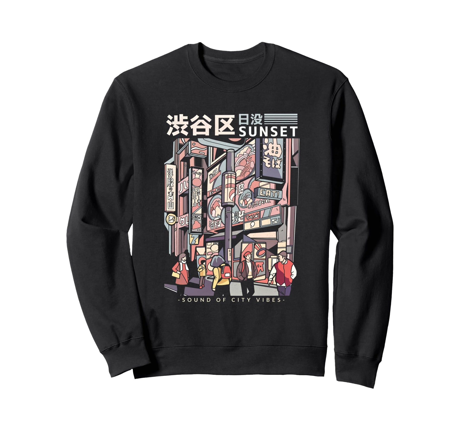 Aesthetic Vaporwave Japan 80S Sweatshirt - Casual Everyday Wear for Adults - T-Shirt, Sweatshirt, Hoodie