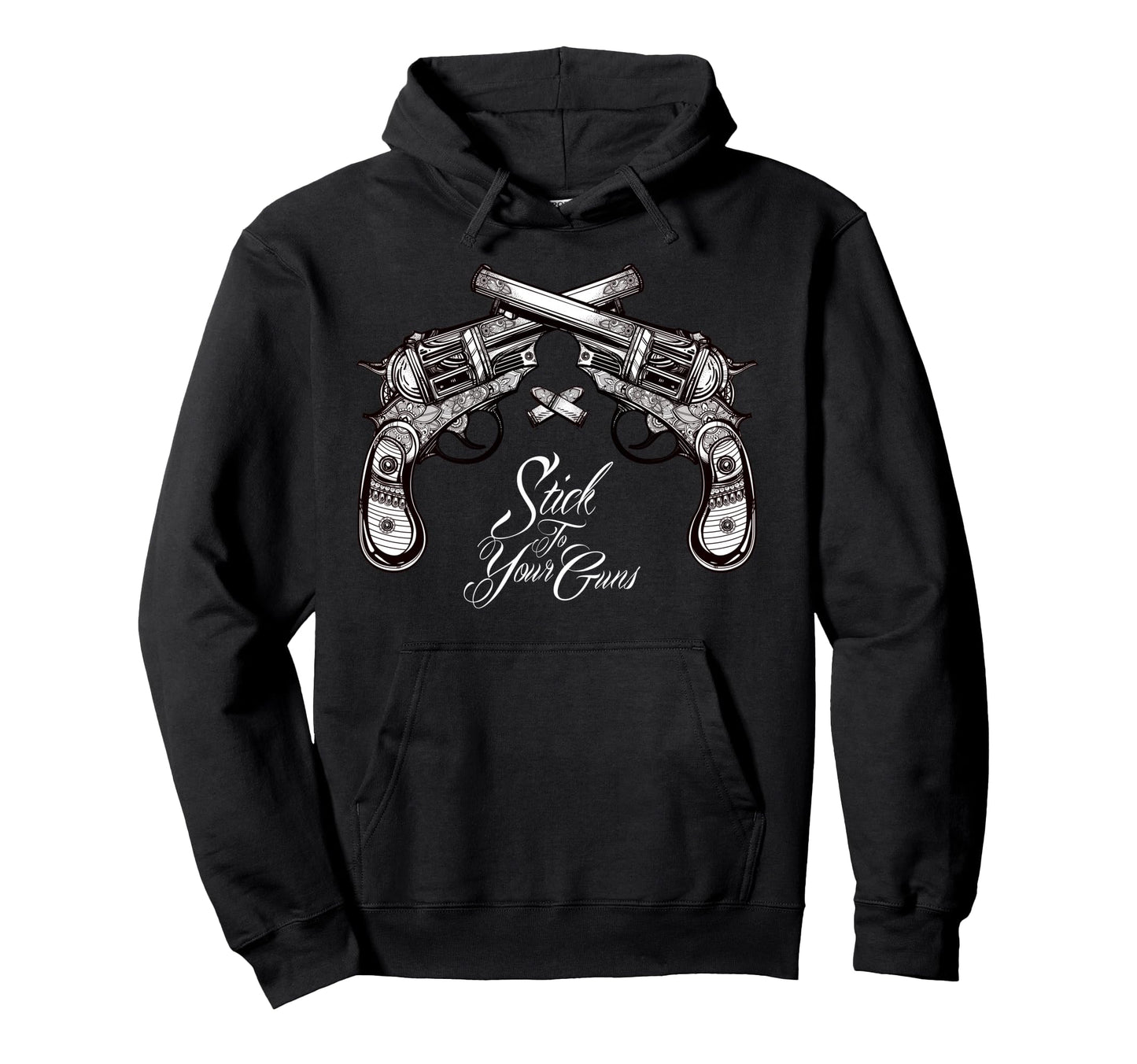 Stick To Your Guns Western Bandit Hoodie - Fun Novelty Design Men Women - T-Shirt, Sweatshirt, Hoodie