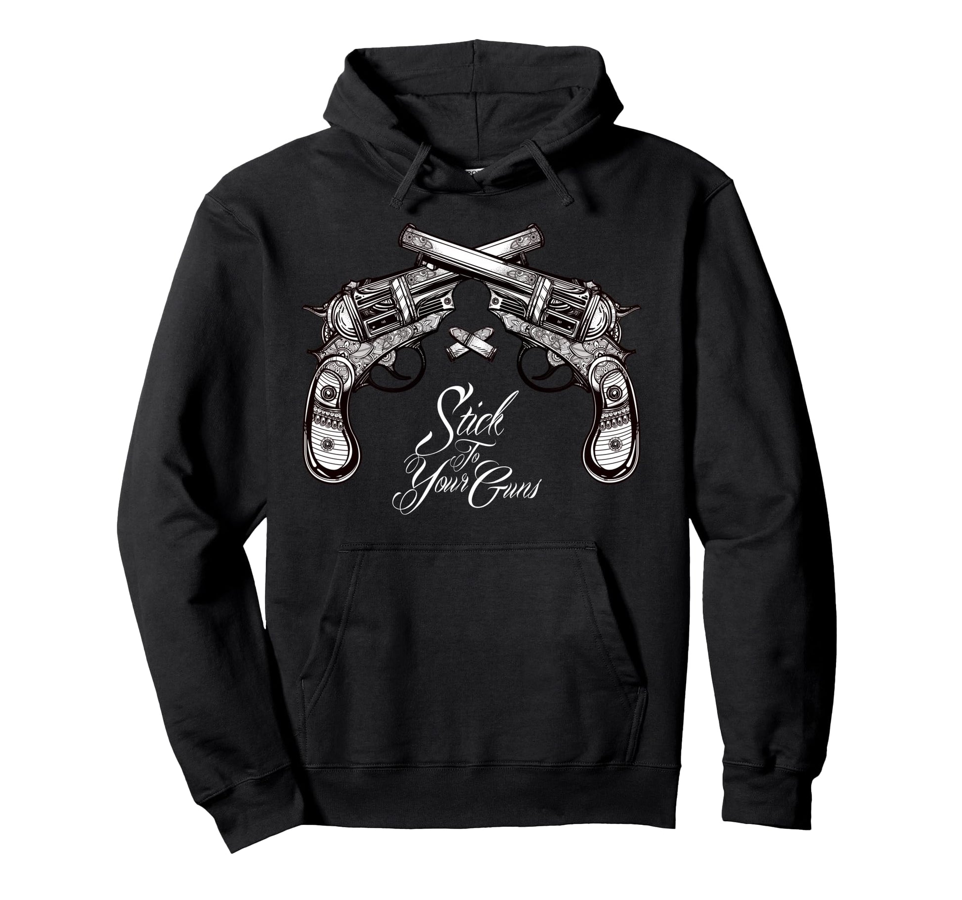Stick To Your Guns Western Bandit Hoodie - Fun Novelty Design Men Women - T-Shirt, Sweatshirt, Hoodie