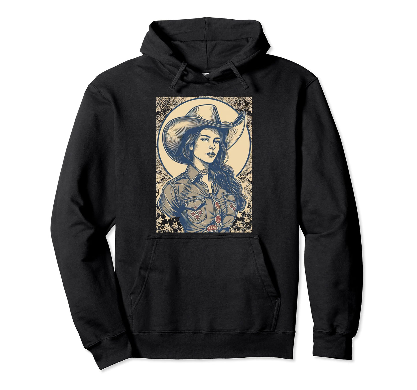 Cowgirl Cowboy Patriotic Cow And Farm Hoodie - Trendy Graphic Unisex - T-Shirt, Sweatshirt, Hoodie