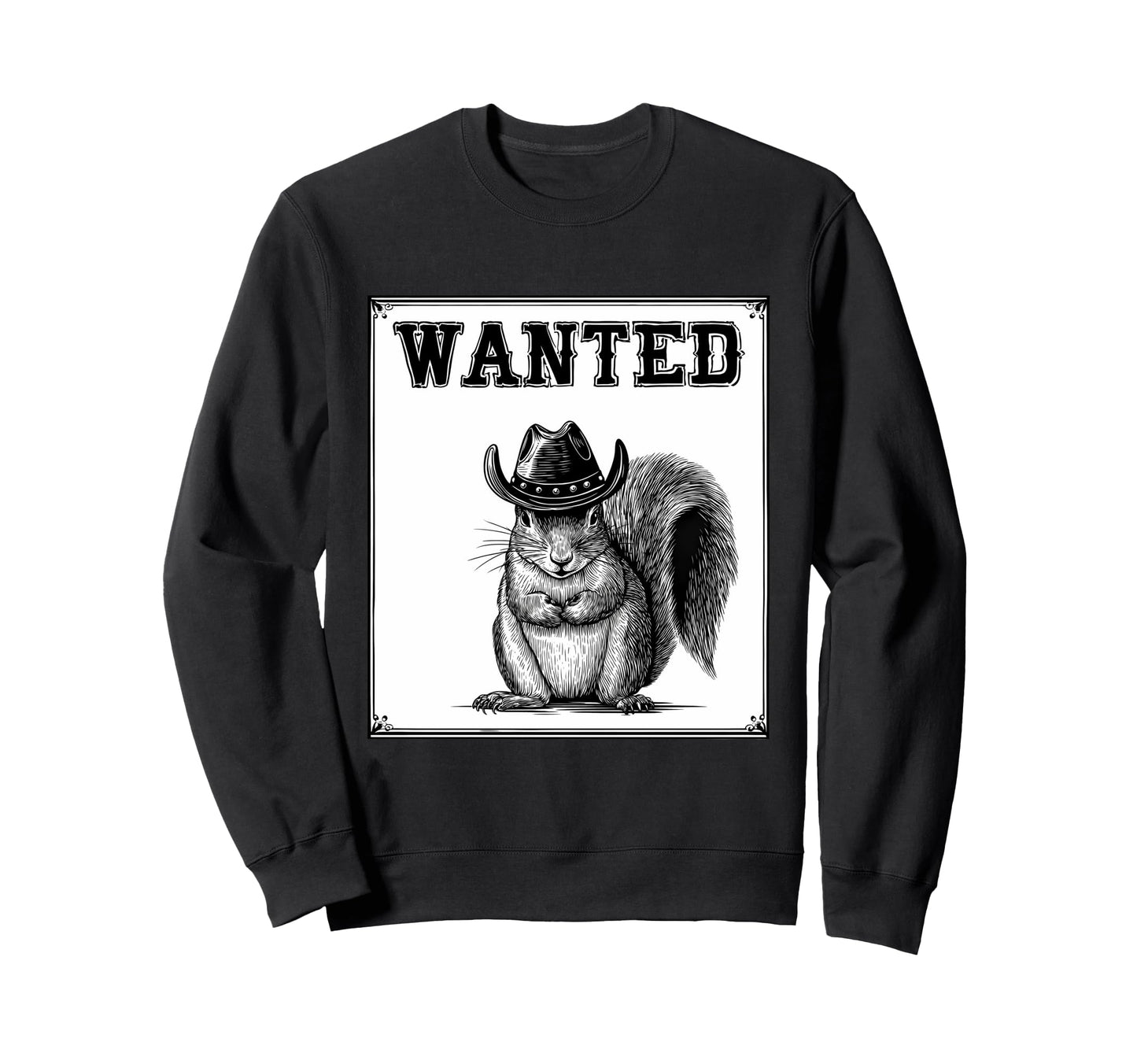 Country Cowboy Squirrel Rodeo Cowgirl Sweatshirt - Graphic Print Unisex - T-Shirt, Sweatshirt, Hoodie