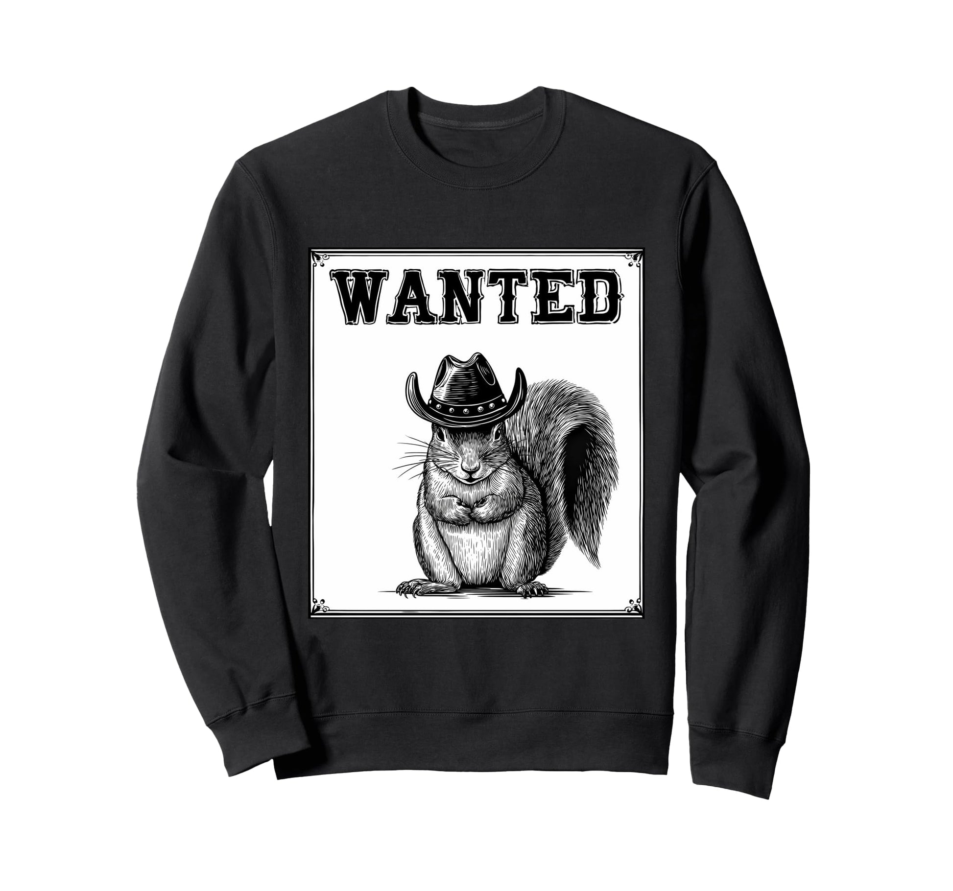 Country Cowboy Squirrel Rodeo Cowgirl Sweatshirt - Graphic Print Unisex - T-Shirt, Sweatshirt, Hoodie