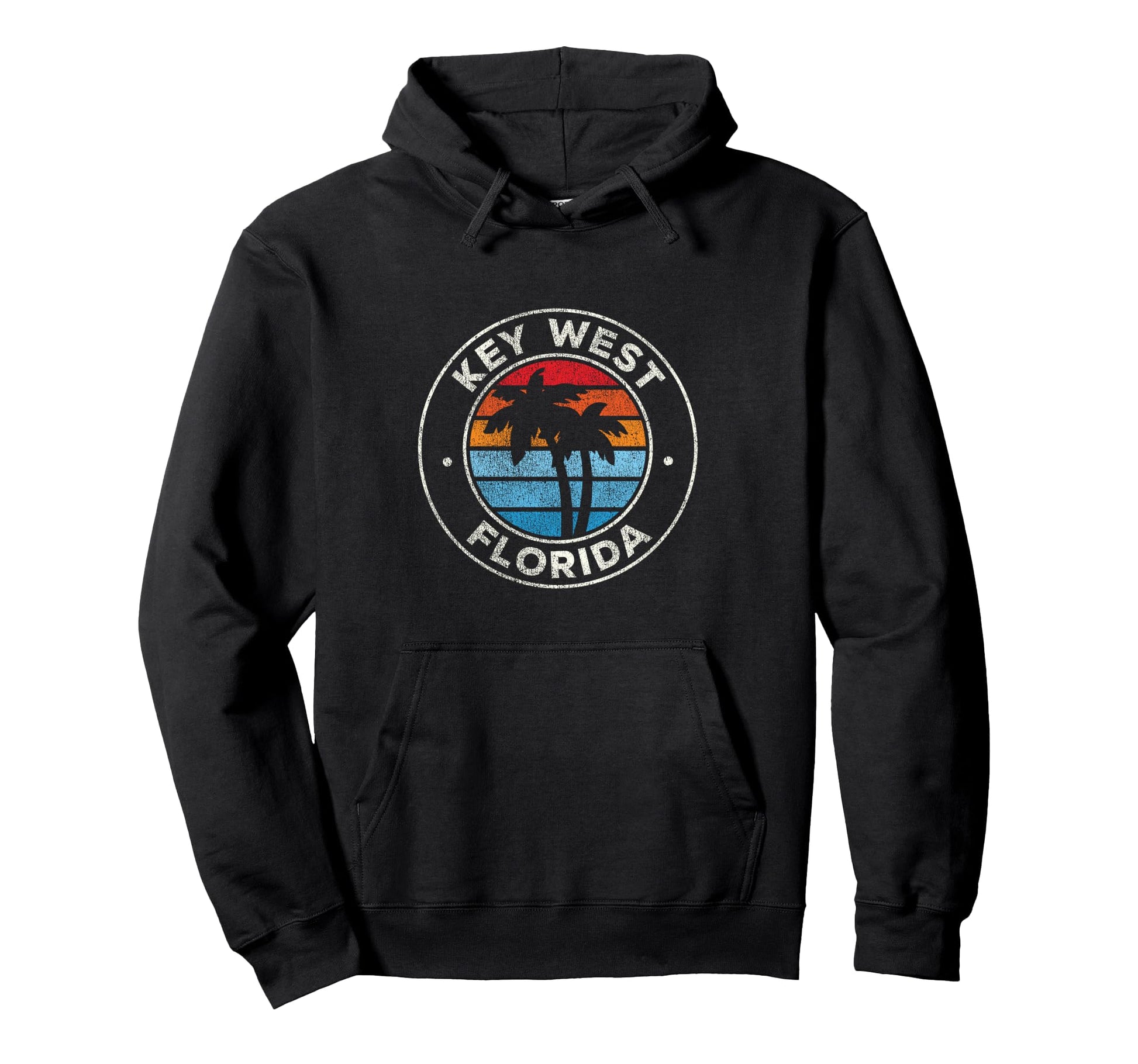Key West Florida Fl 70S Hoodie - Custom Art Print for Adults - T-Shirt, Sweatshirt, Hoodie