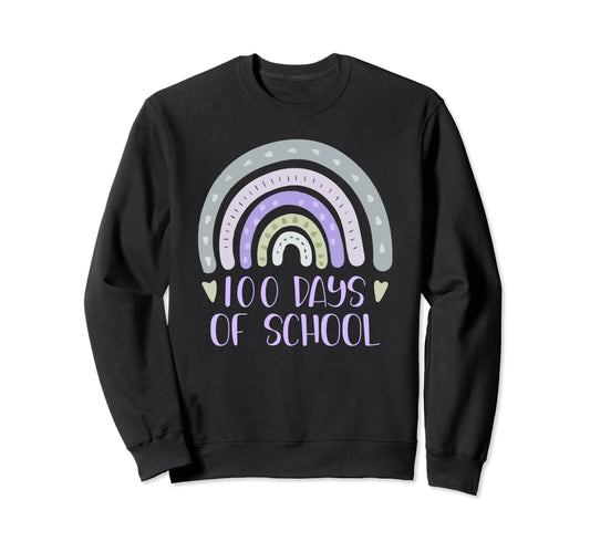 100 Days School Teacher Student Sweatshirt - Custom Art Print for Adults - T-Shirt, Sweatshirt, Hoodie