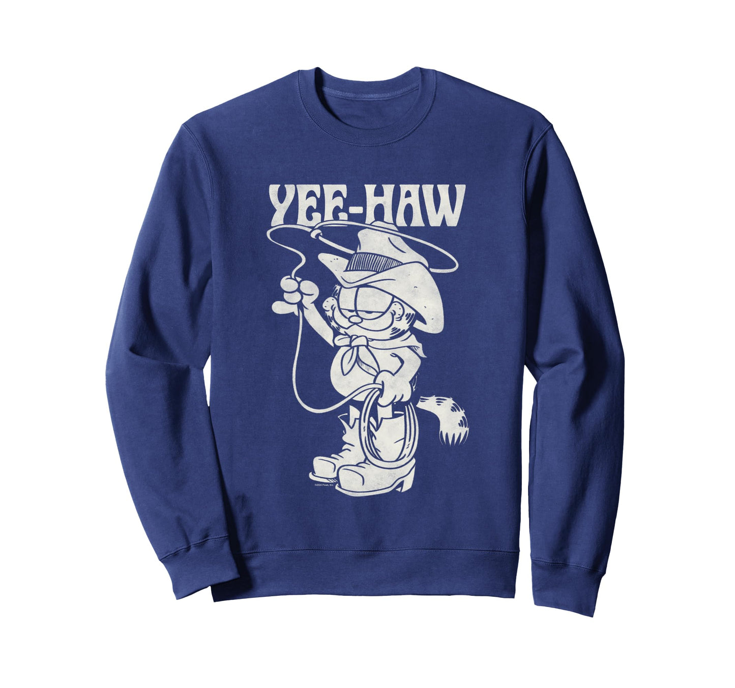 Garfield Cowboy Yee Haw Big Chest Sweatshirt - Streetwear Style Unisex - T-Shirt, Sweatshirt, Hoodie