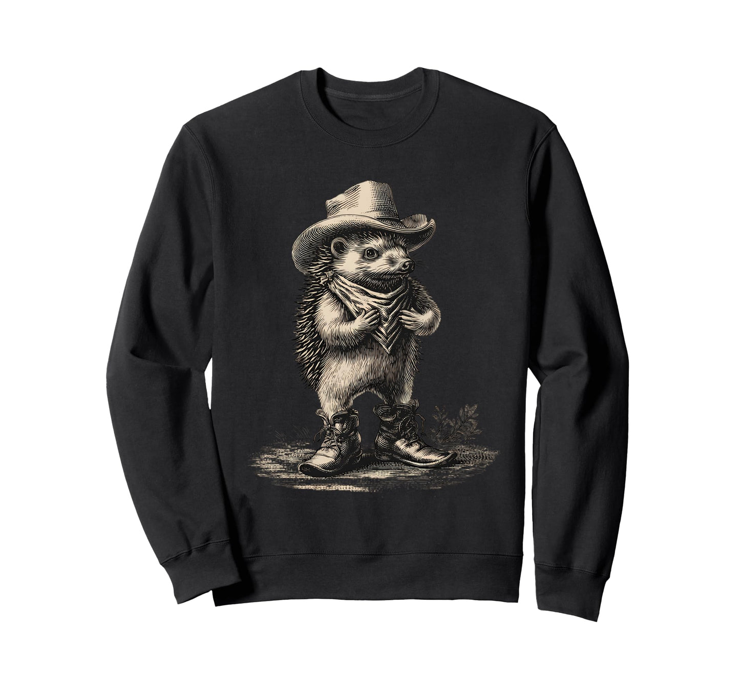 Country Cowboy Hedgehog Rodeo Cowgirl Sweatshirt - Trendy Graphic Unisex - T-Shirt, Sweatshirt, Hoodie