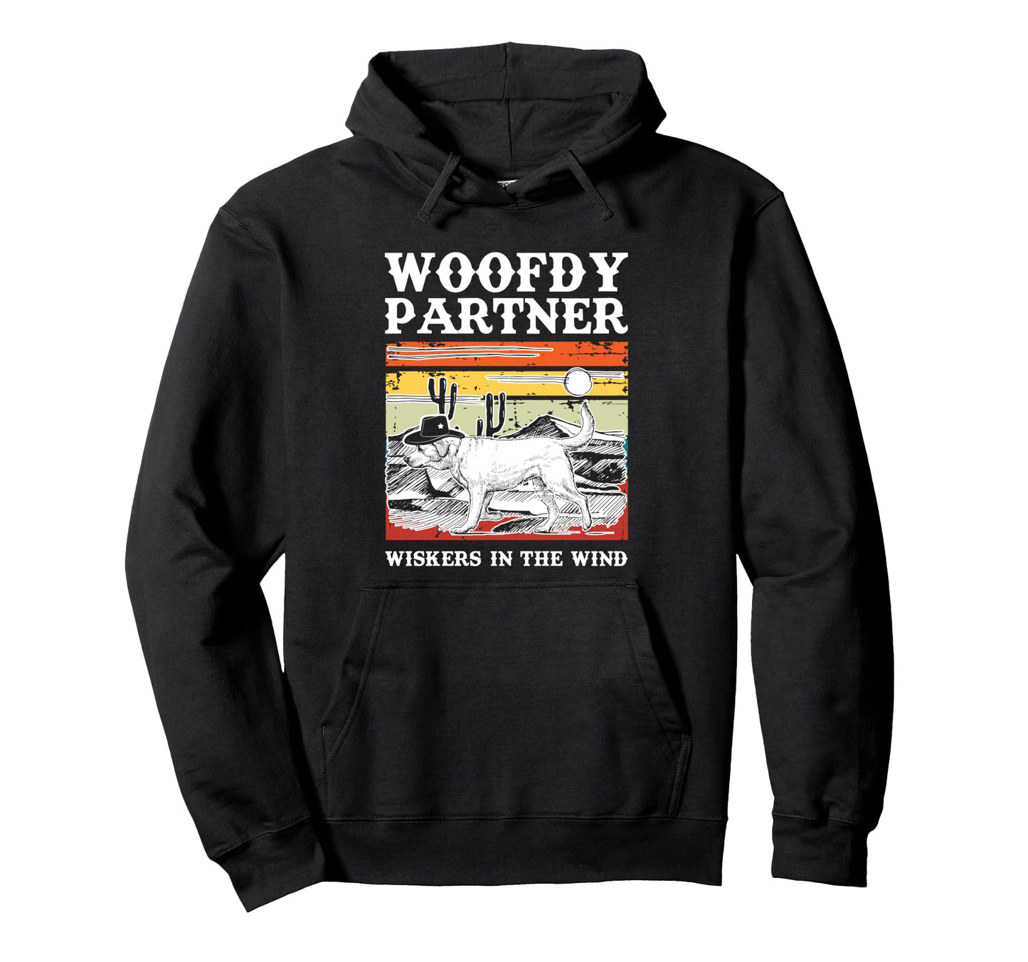 Woofdy Partner Cowboy Dog Howdy Country Love Hoodie - Graphic Print Unisex - T-Shirt, Sweatshirt, Hoodie