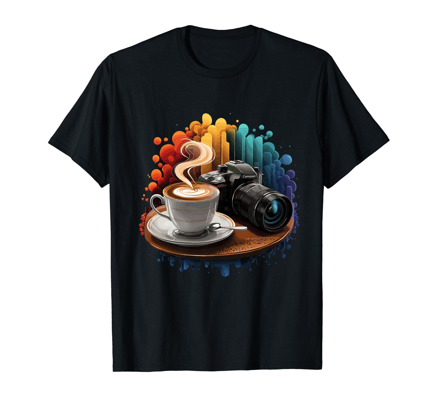 Coffee Camera Photography T-Shirt - Casual Everyday Wear for Adults - T-Shirt, Sweatshirt, Hoodie