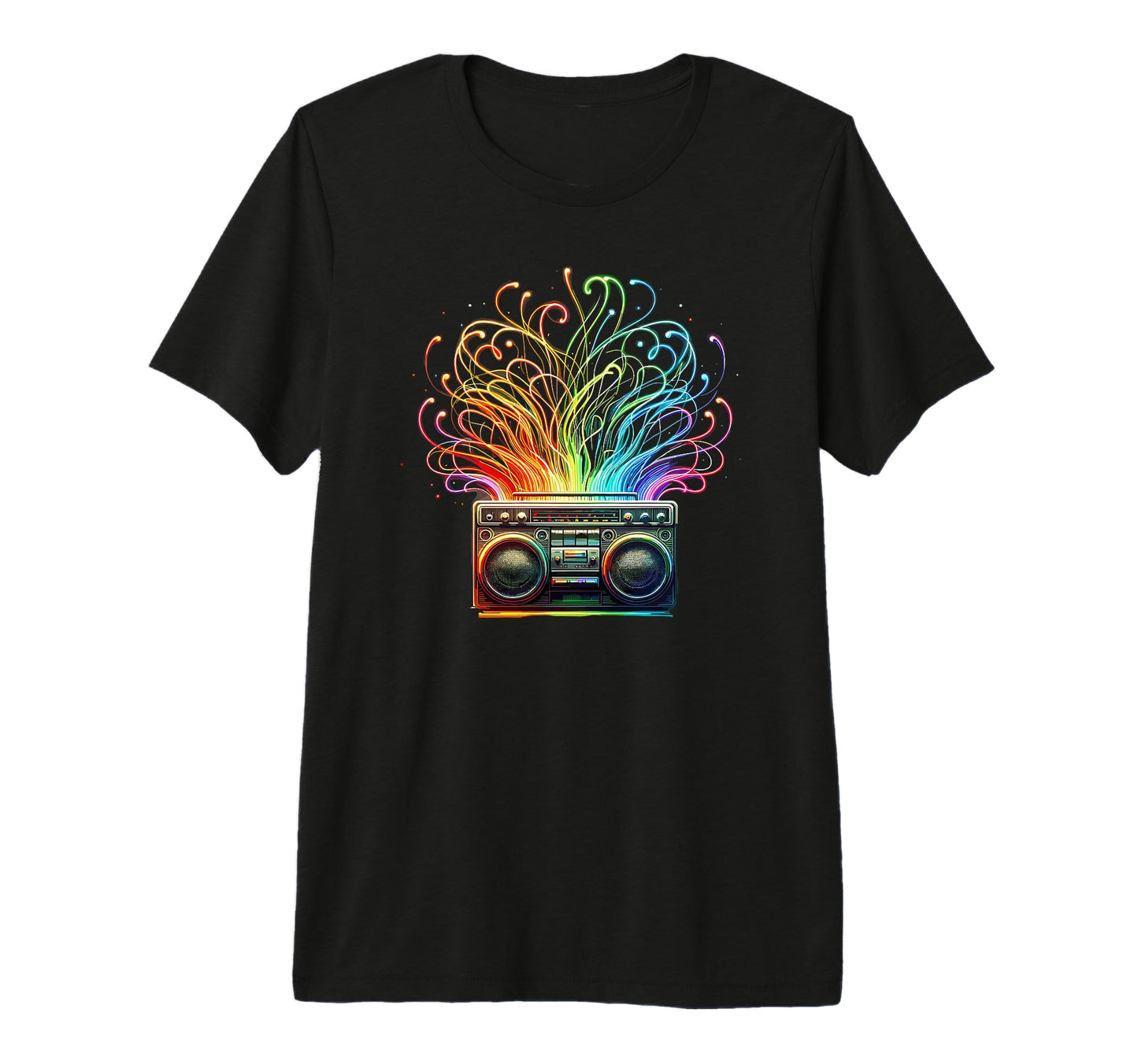 Boombox Old School 80S Music Hip Hop T-Shirt - Trendy Graphic for Adults - T-Shirt, Sweatshirt, Hoodie