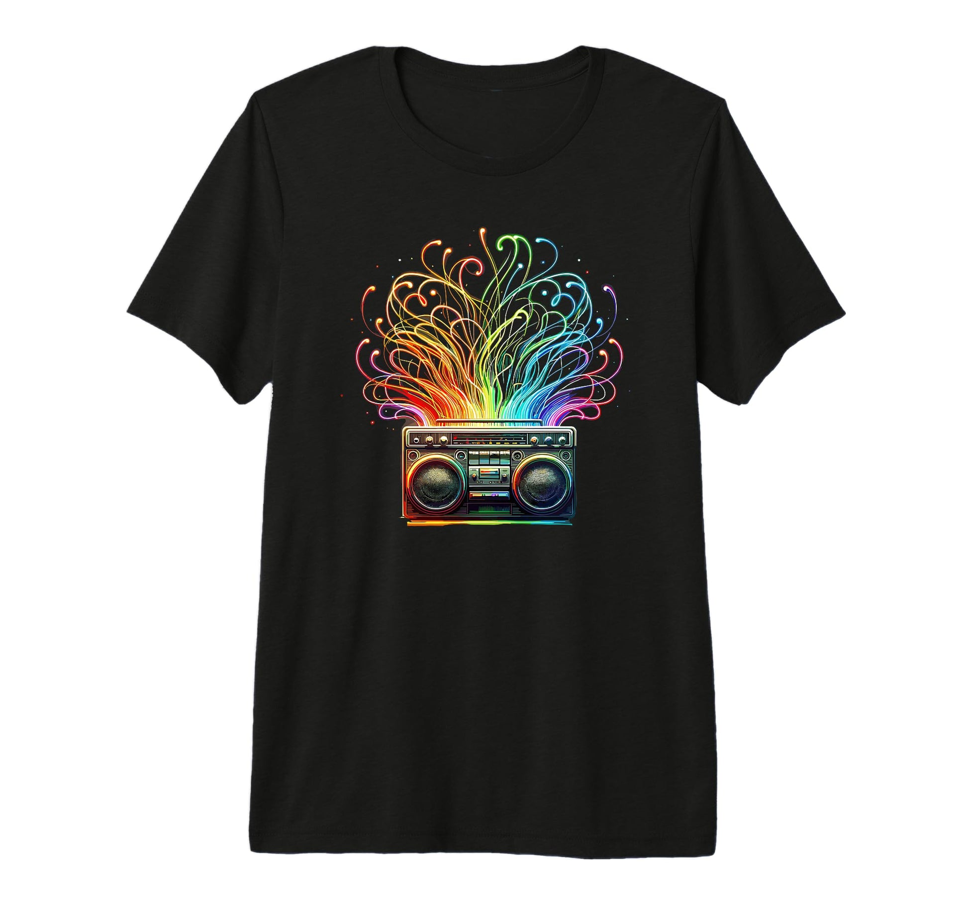 Boombox Old School 80S Music Hip Hop T-Shirt - Trendy Graphic for Adults - T-Shirt, Sweatshirt, Hoodie