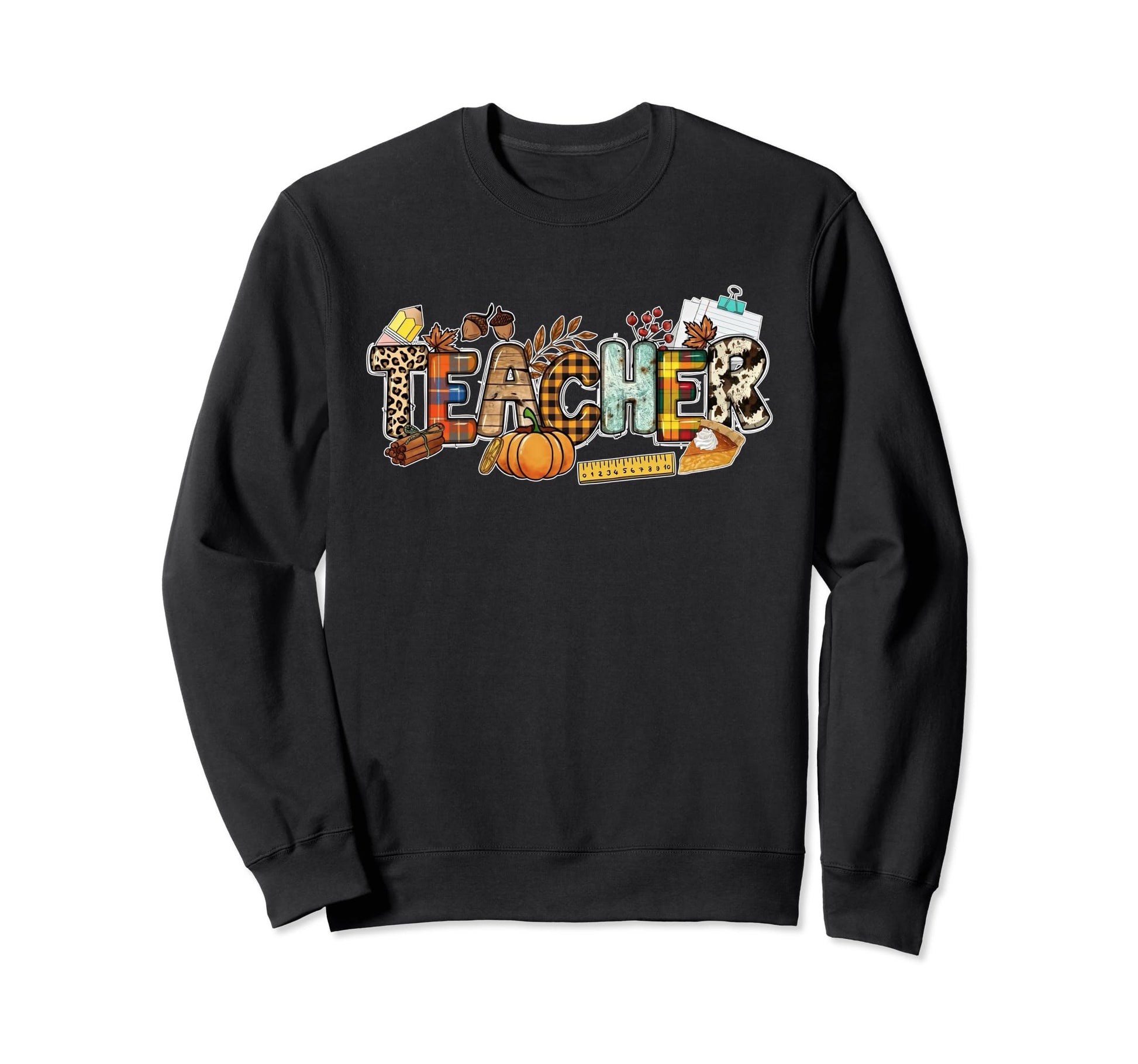Fall Teacher Western Teacher Sweatshirt - Fun Novelty Design for Adults - T-Shirt, Sweatshirt, Hoodie