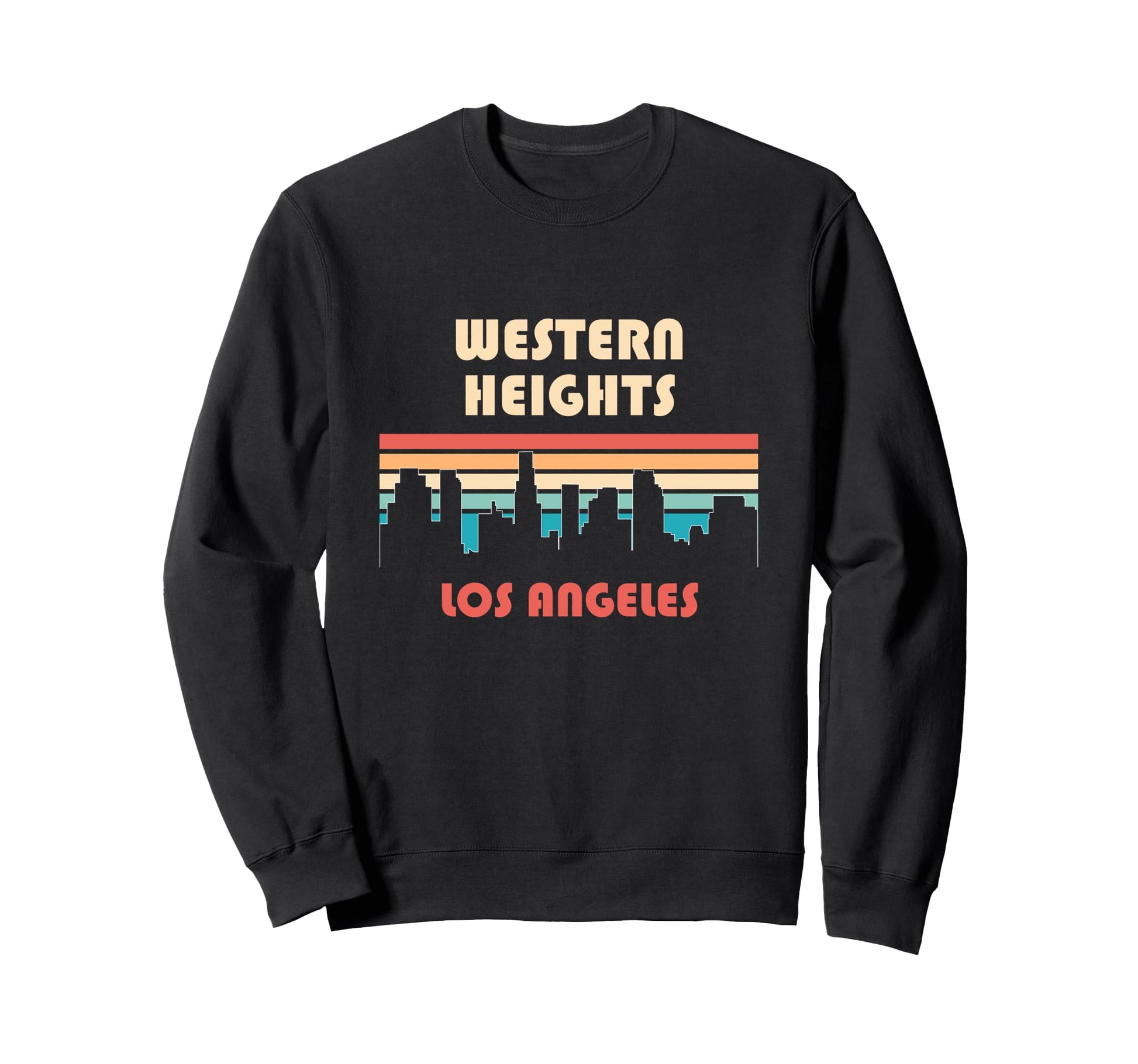 Western Heights Los Angeles California Sweatshirt - Graphic Print Unisex - T-Shirt, Sweatshirt, Hoodie