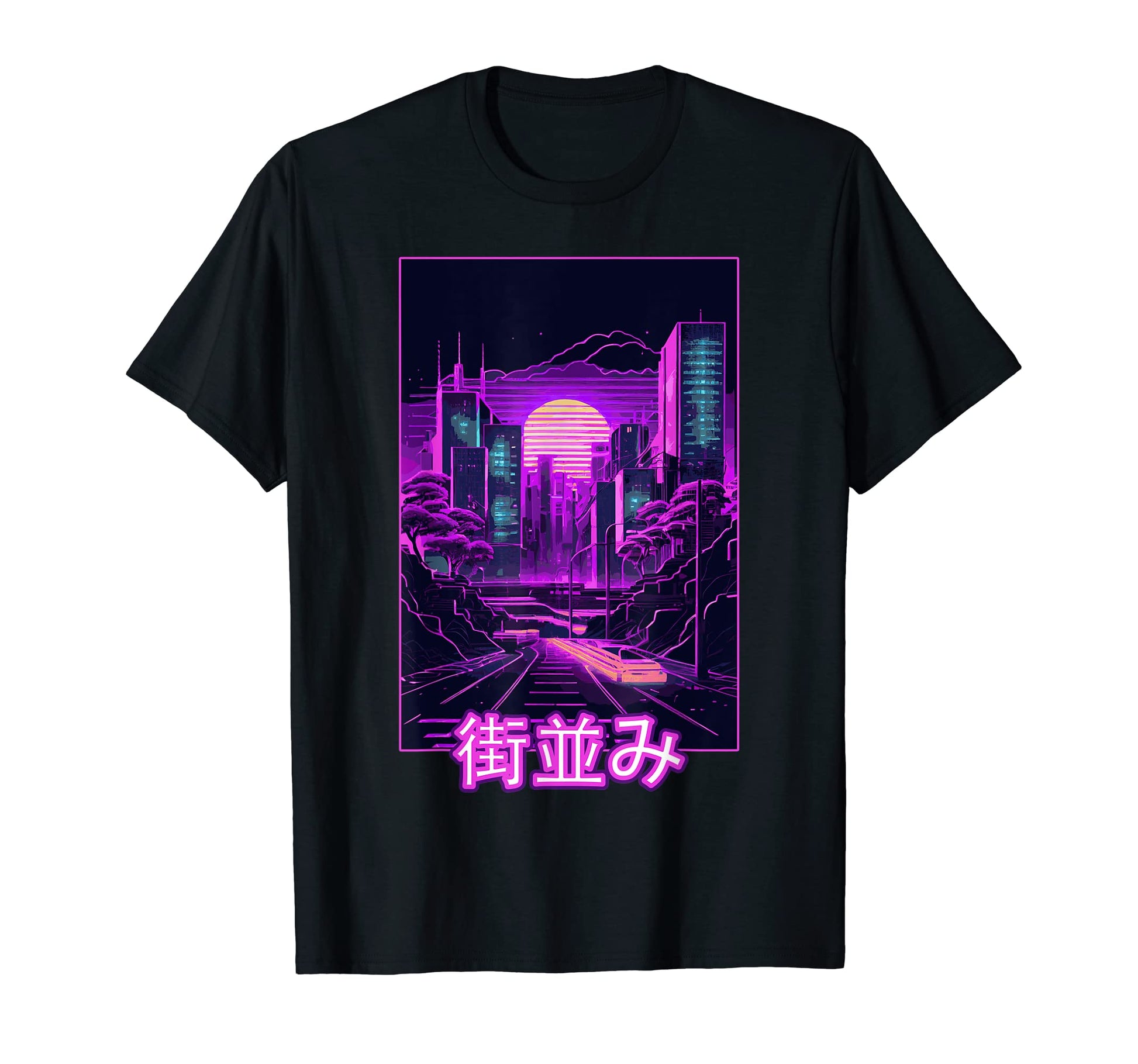 Japanese Tokyo City Vaporwave Aesthetic T-Shirt - Unique Graphic Men Women - T-Shirt, Sweatshirt, Hoodie