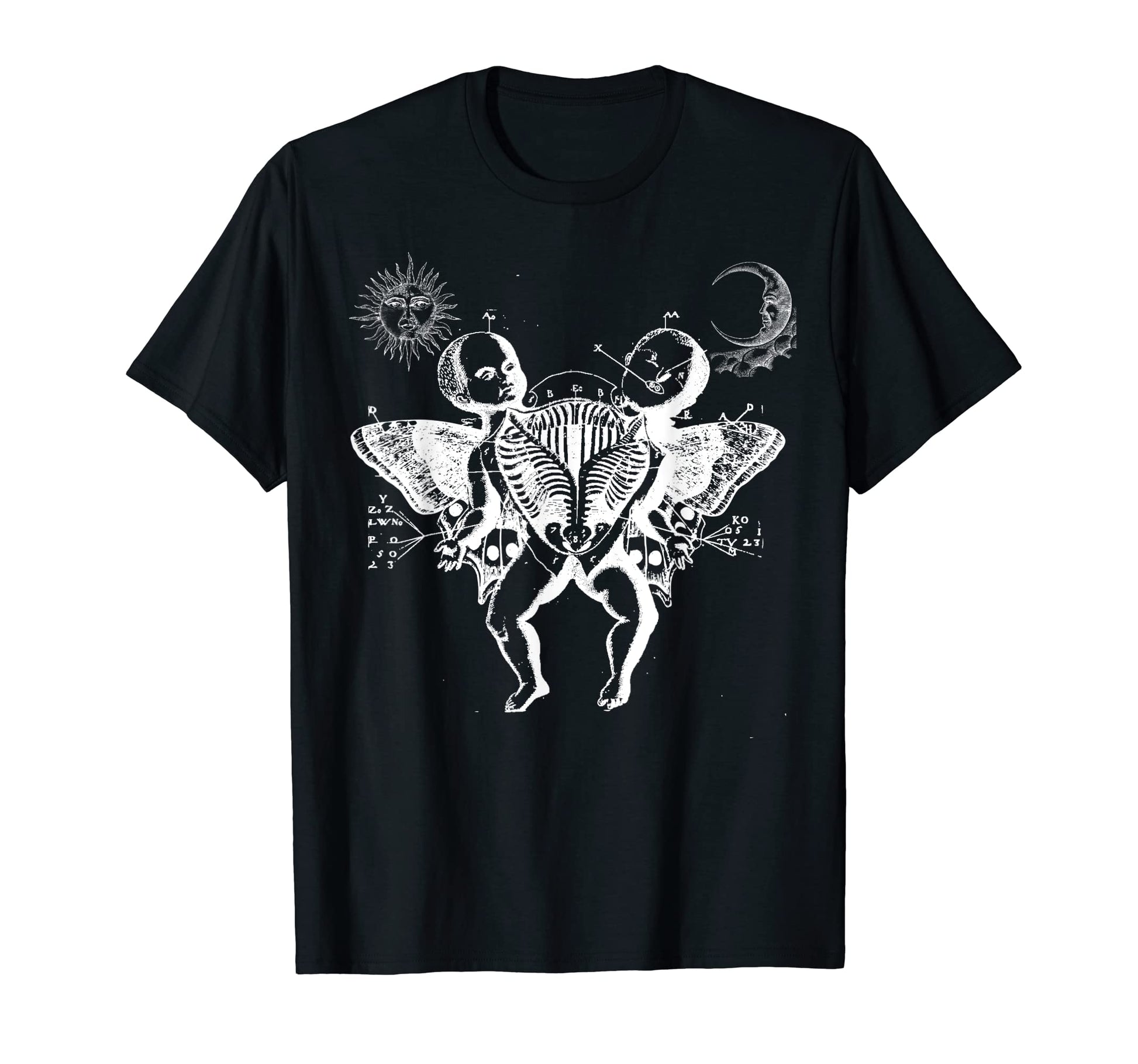 Siamese Twins Butterfly Wings Gothic T-Shirt - Unique Graphic Men Women - T-Shirt, Sweatshirt, Hoodie