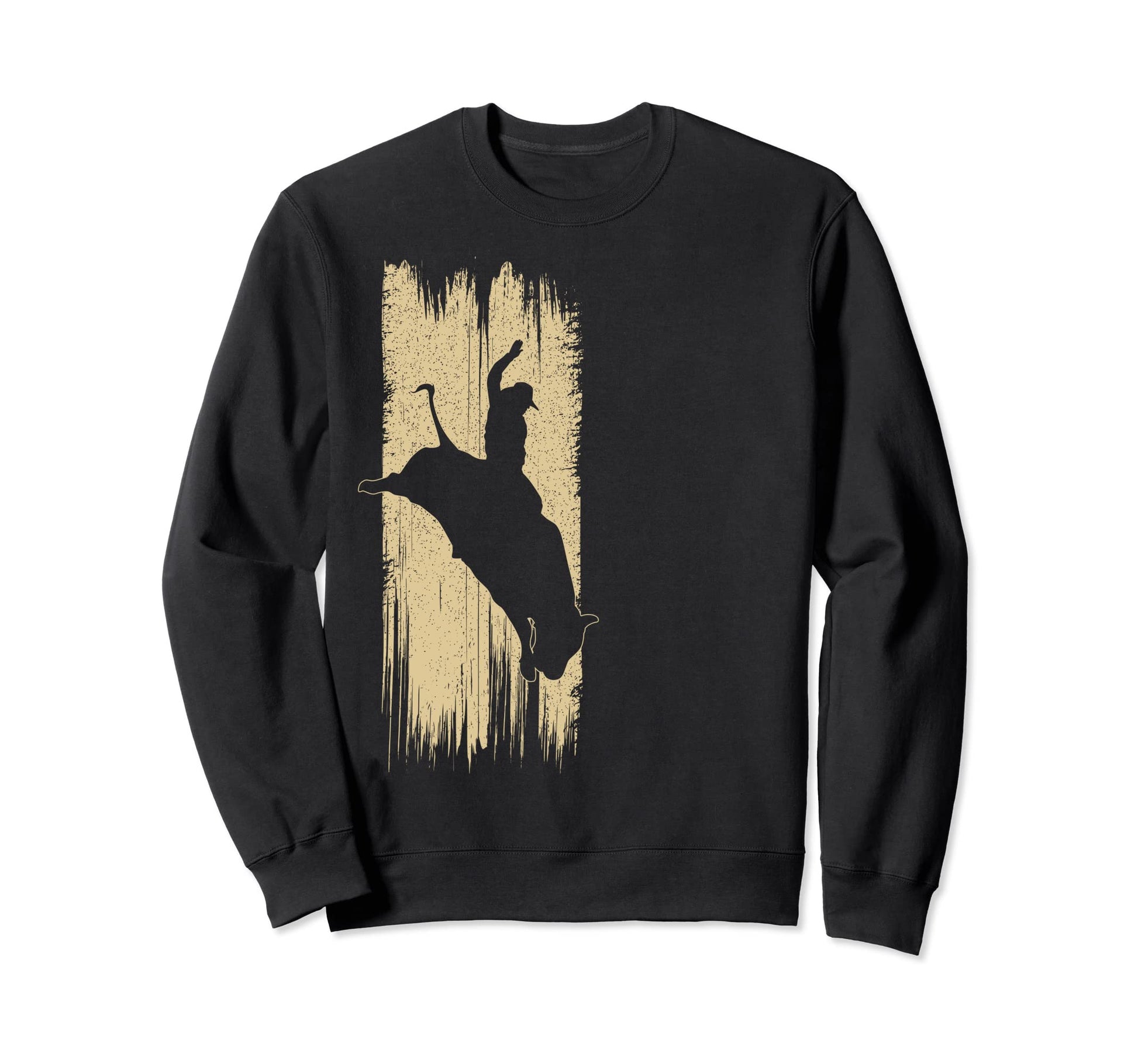 Bull Riding Rodeo Cowboy Bull Sweatshirt - Aesthetic Graphic for Adults - T-Shirt, Sweatshirt, Hoodie