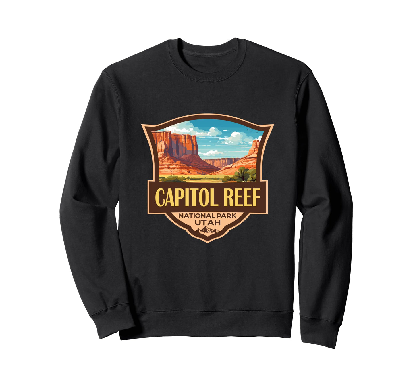 Capitol Reef National Park Sweatshirt - Minimalist Print Men Women - T-Shirt, Sweatshirt, Hoodie