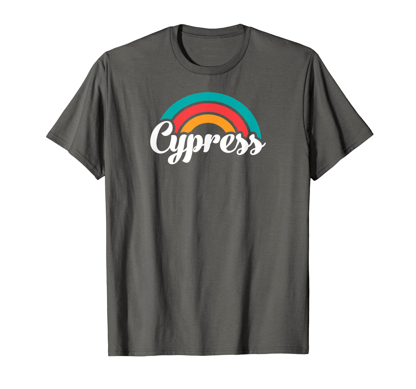 Cypress Ca Script Rainbow T-Shirt - Custom Art Print Unisex - T-Shirt, Sweatshirt, Hoodie