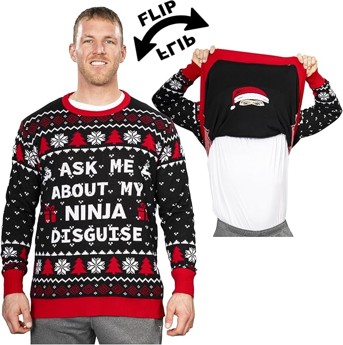Ask Me About My Ninja Disguise Graphic Sweater - Gift Idea product image
