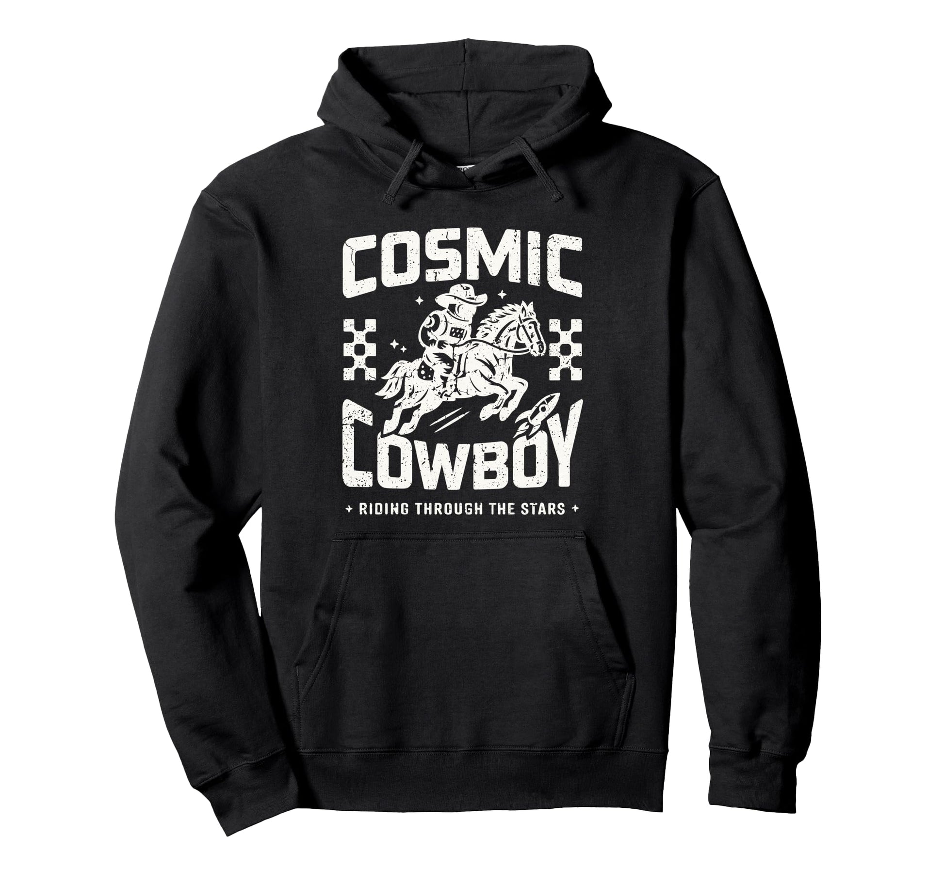 Space Western Aesthetic Sci Fi Cowboy Hoodie - Aesthetic Graphic for Adults - T-Shirt, Sweatshirt, Hoodie