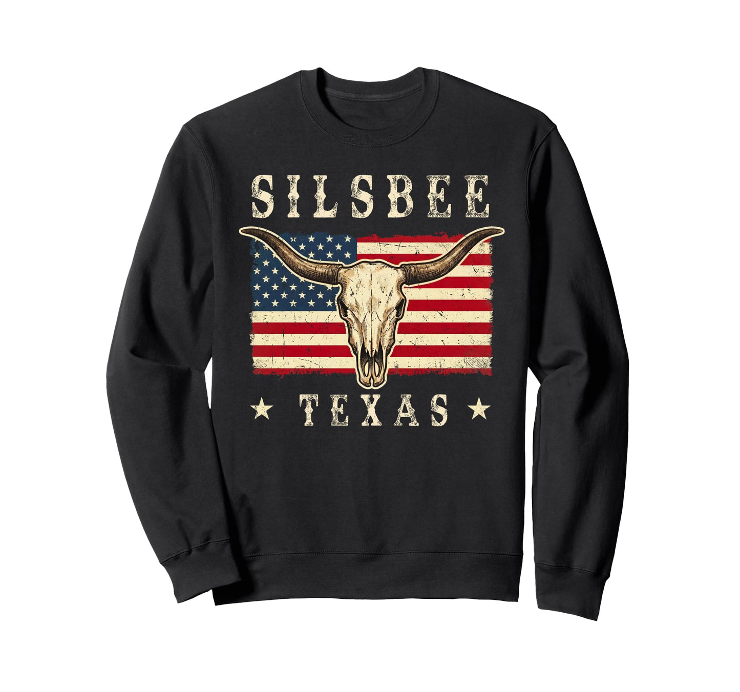Silsbee Texas Western Patriotic Sweatshirt - Unique Graphic for Adults - T-Shirt, Sweatshirt, Hoodie