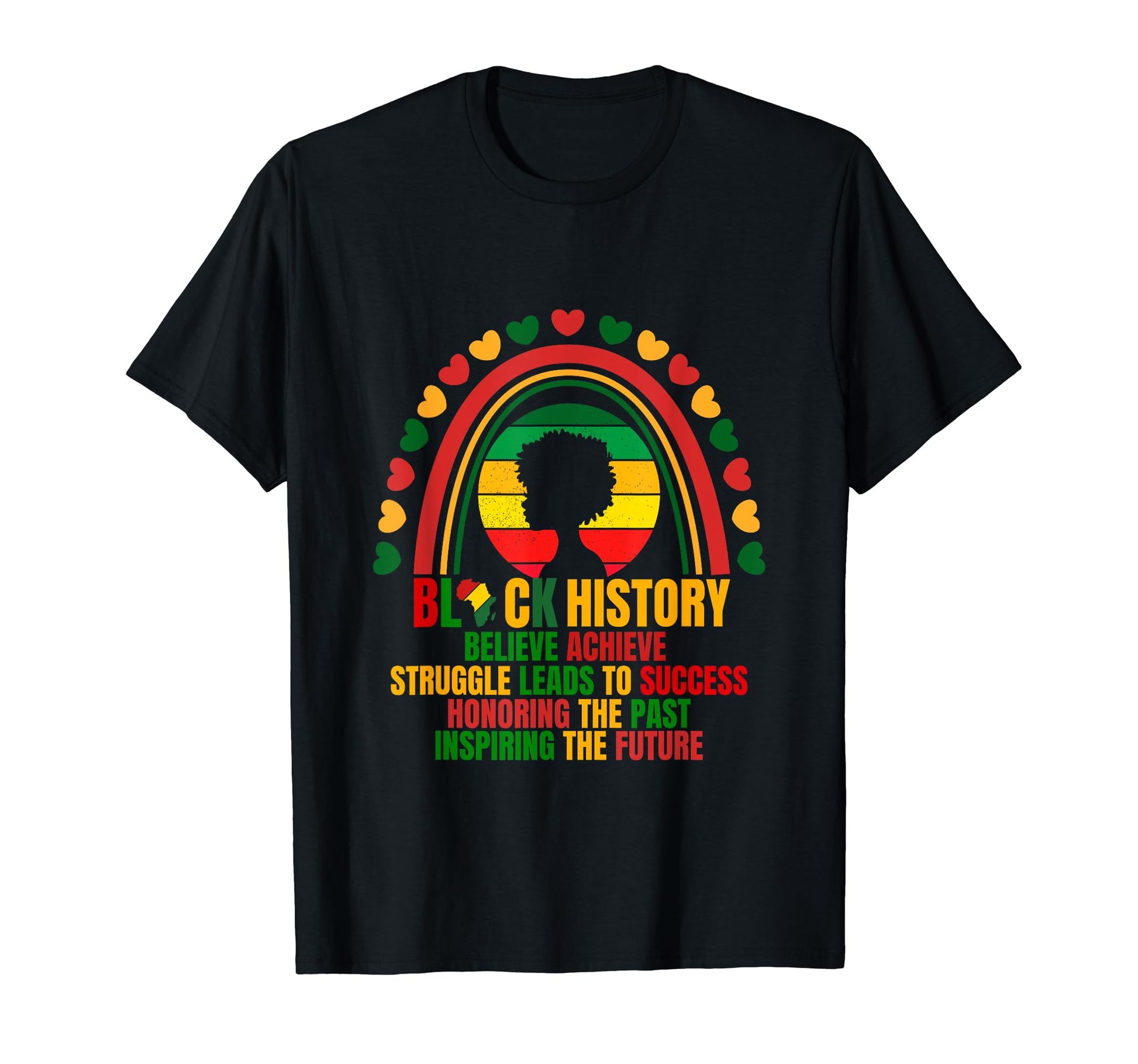Rainbow Honoring Past Inspiring Future T-Shirt - Streetwear Style Unisex - T-Shirt, Sweatshirt, Hoodie