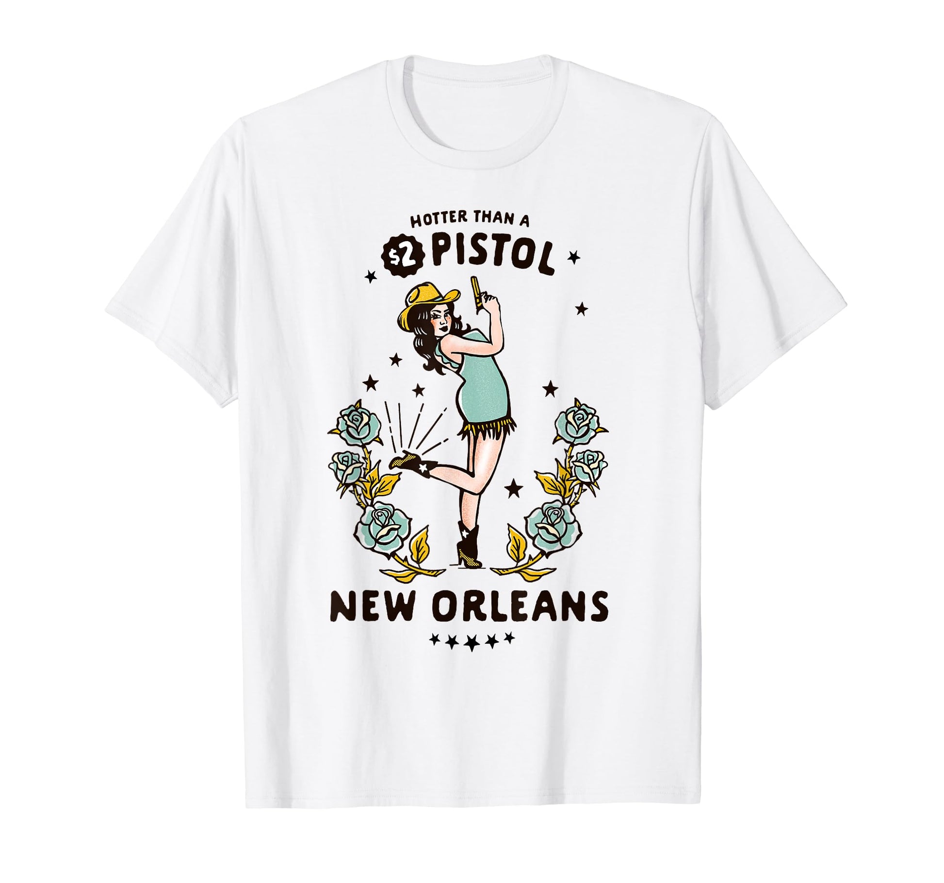 Funny New Orleans Gift Nola Western T-Shirt - Fun Novelty Design Unisex - T-Shirt, Sweatshirt, Hoodie