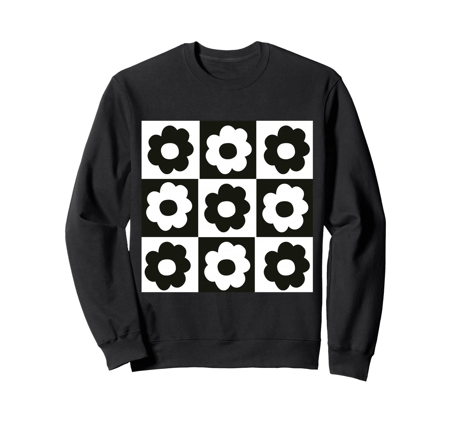 Y2K Flower Power 70Ish Vibes Peace Sweatshirt - Minimalist Print Men Women - T-Shirt, Sweatshirt, Hoodie