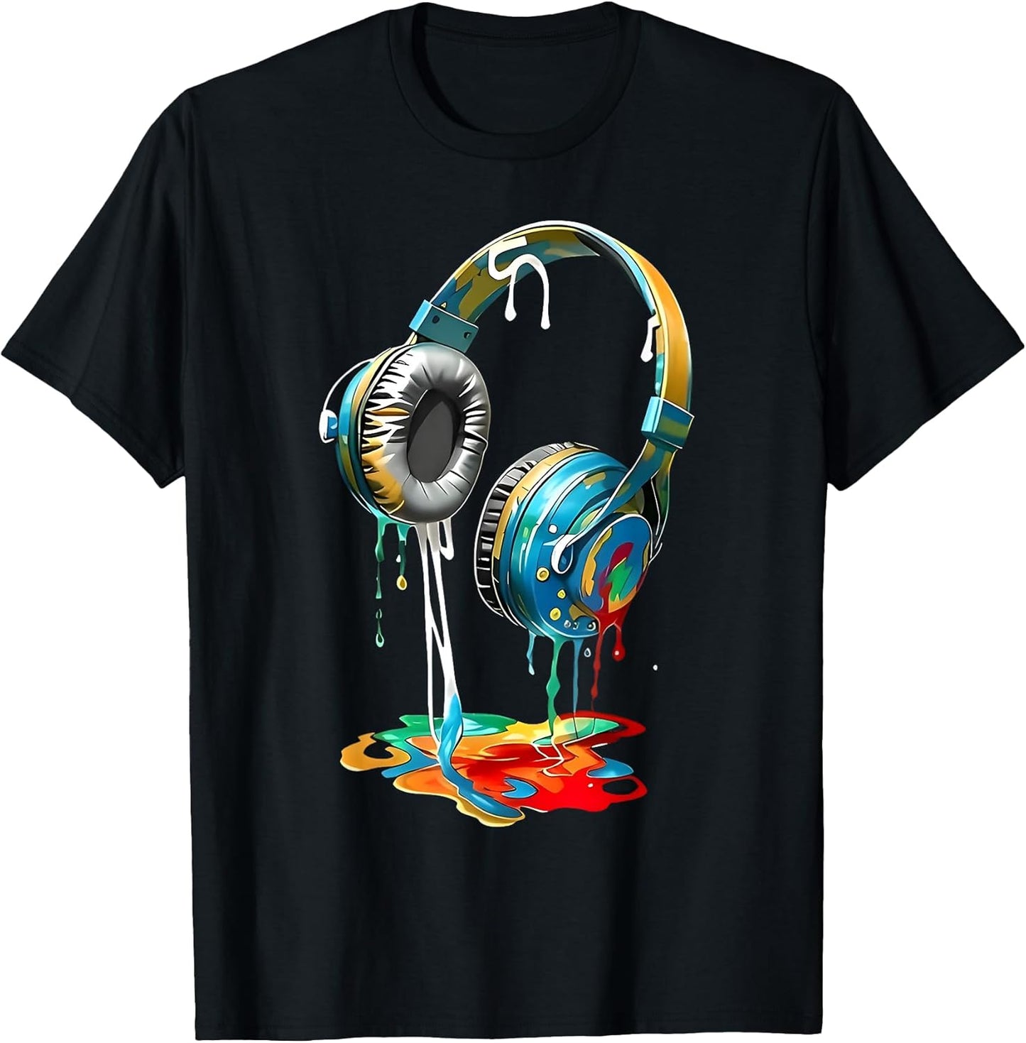 Colorful Headphones Music Lover Gifts Funny - Adult & Kids T-Shirts, Sweatshirts & Hoodies apparel design preview 1