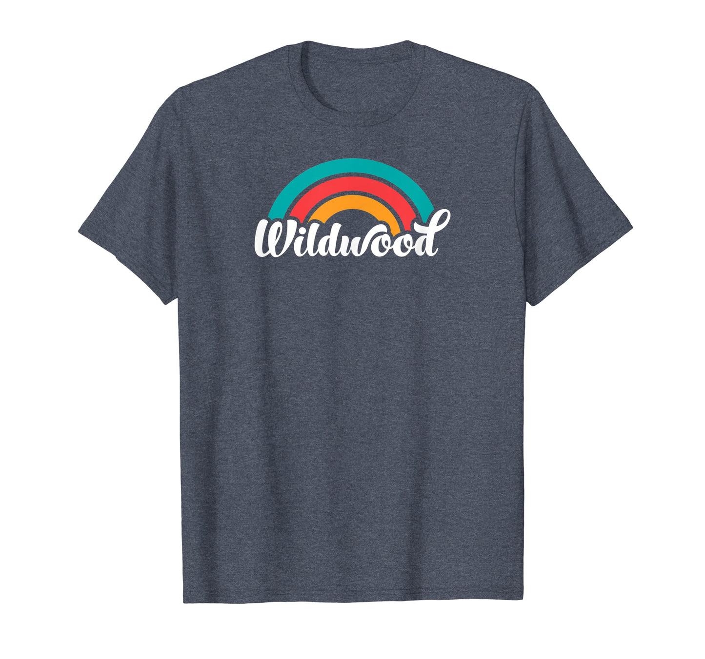 Wildwood Nj Script Rainbow T-Shirt - Streetwear Style Unisex - T-Shirt, Sweatshirt, Hoodie