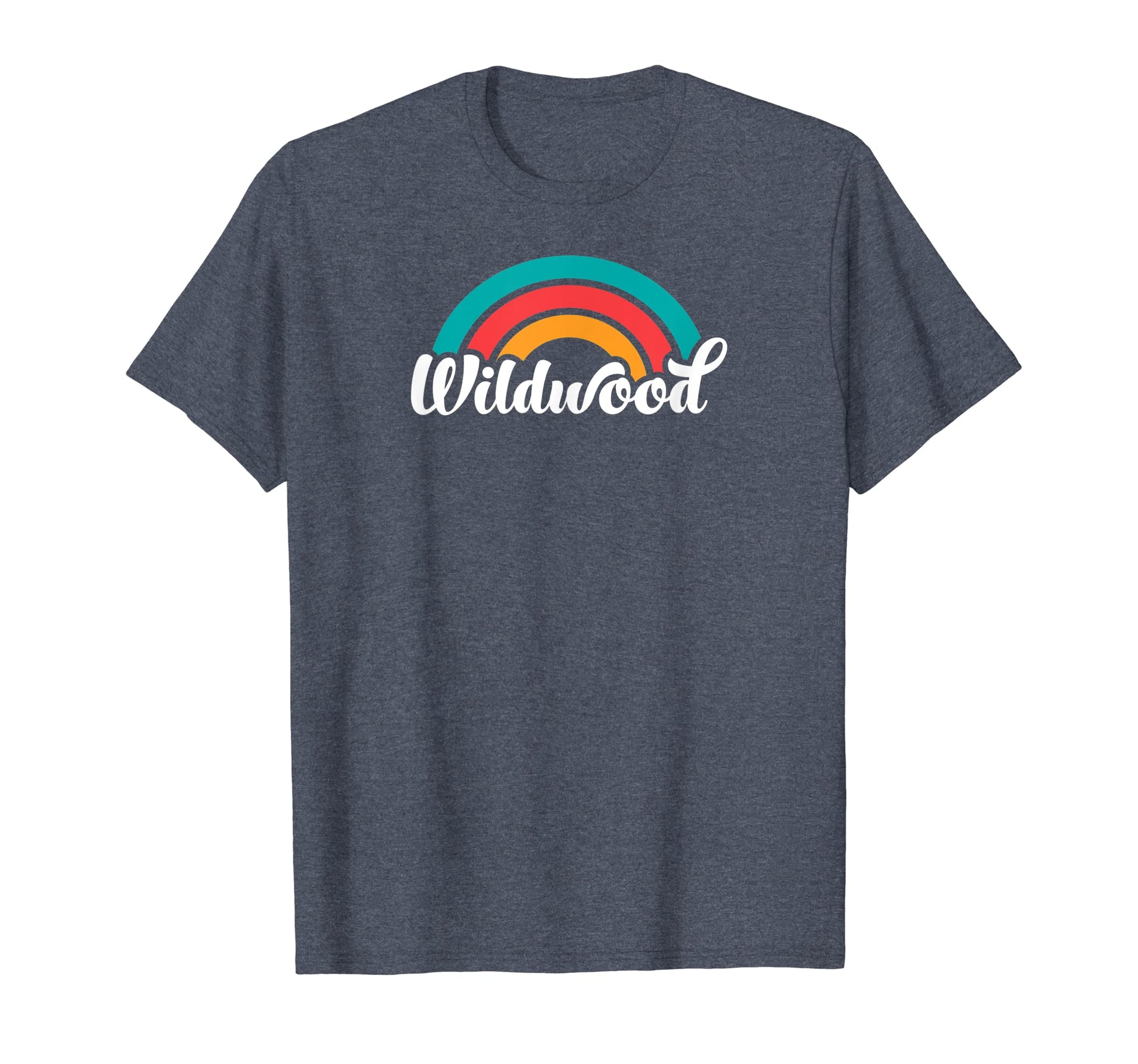 Wildwood Nj Script Rainbow T-Shirt - Streetwear Style Unisex - T-Shirt, Sweatshirt, Hoodie