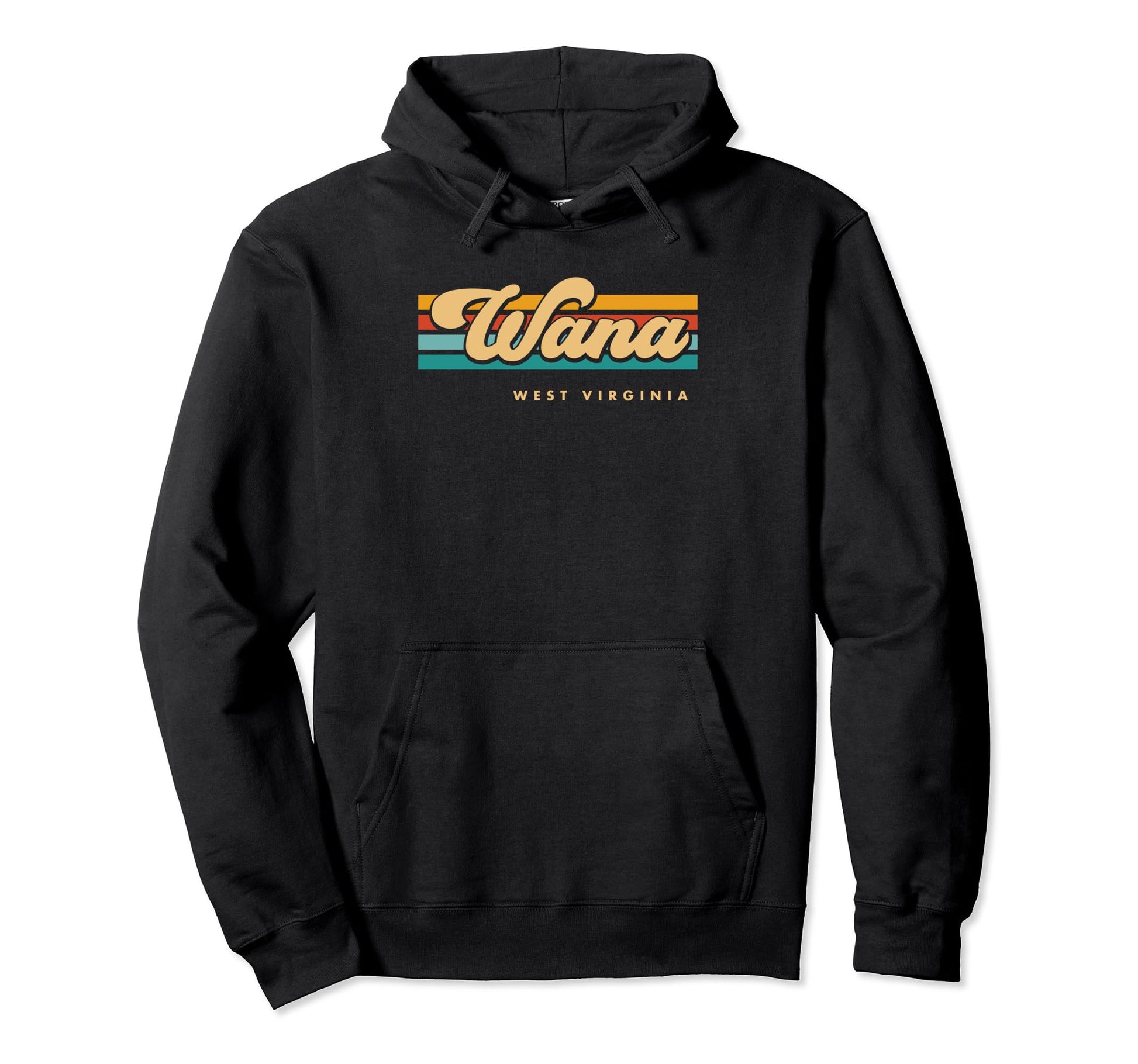 Sunset Stripes Wana West Virginia Hoodie - Streetwear Style for Adults - T-Shirt, Sweatshirt, Hoodie
