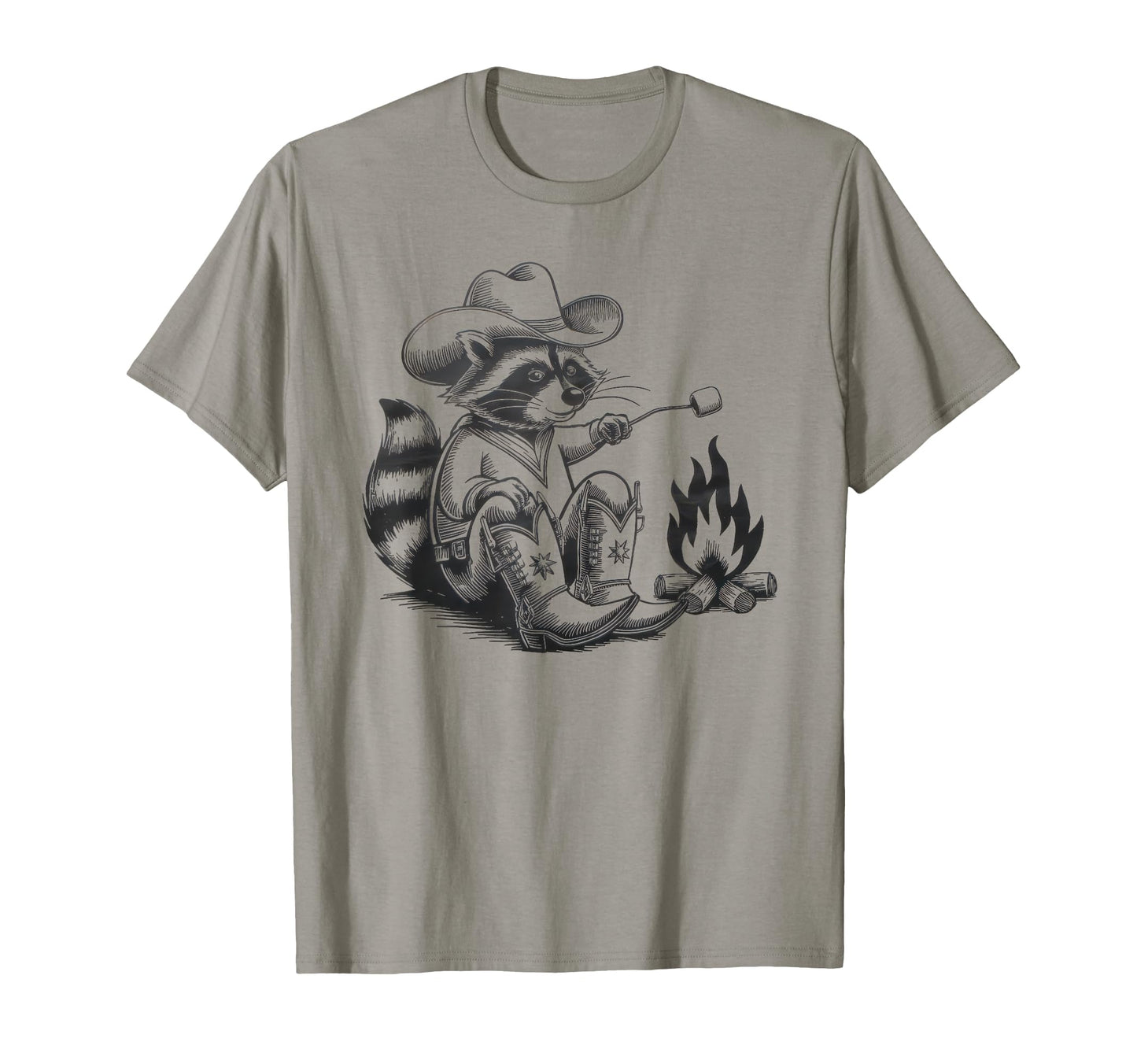 Raccoon 90S Country Music Western Cowboy T-Shirt - Unique Graphic Unisex - T-Shirt, Sweatshirt, Hoodie