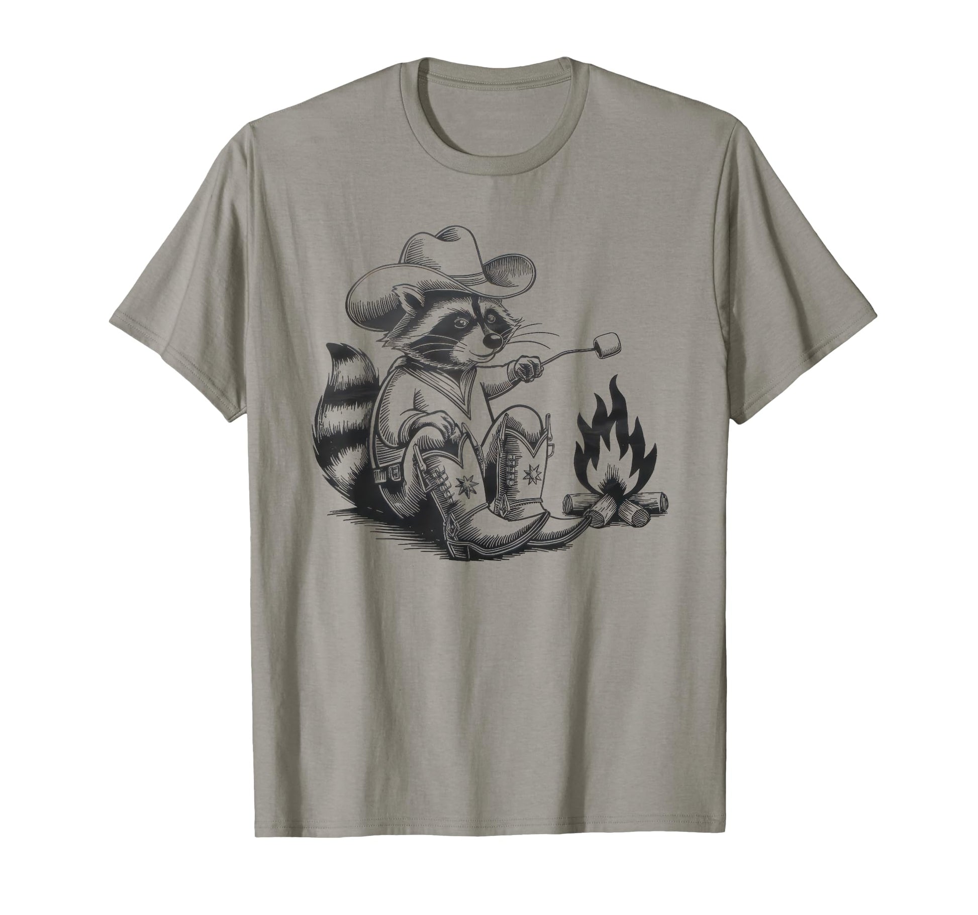 Raccoon 90S Country Music Western Cowboy T-Shirt - Unique Graphic Unisex - T-Shirt, Sweatshirt, Hoodie