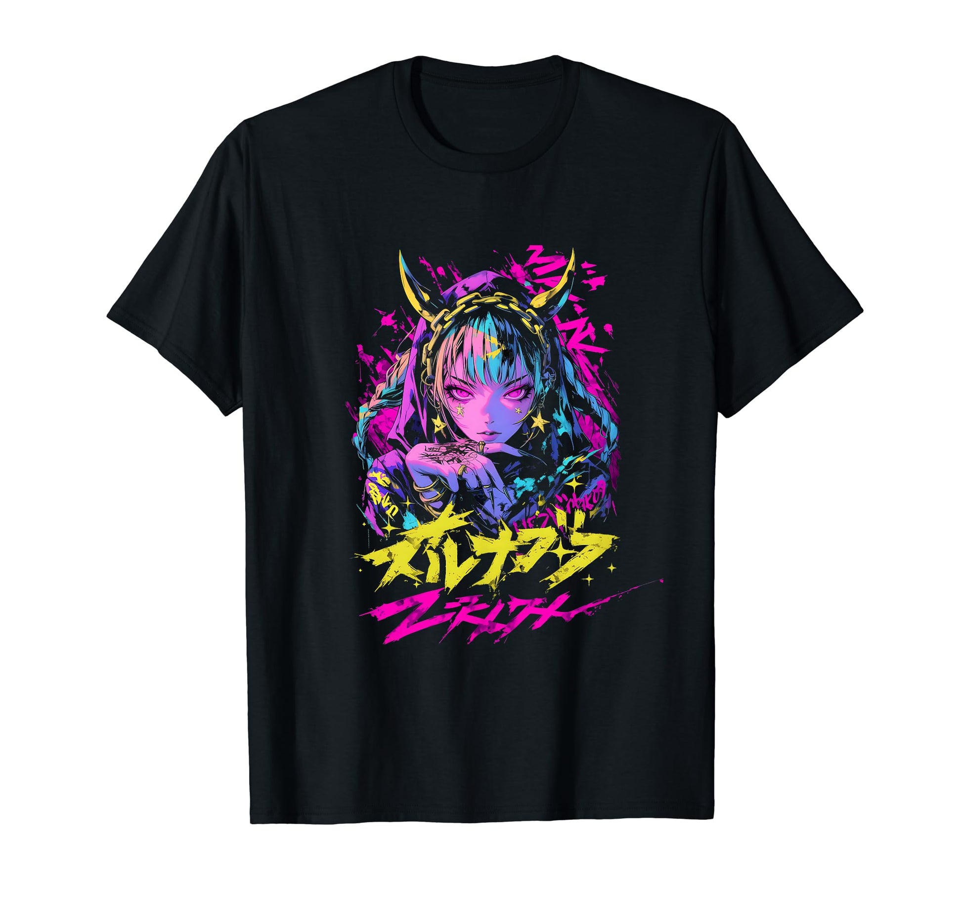 Goth Grunge Demon Anime Waifu Horror Alt T-Shirt - Streetwear Style Unisex - T-Shirt, Sweatshirt, Hoodie