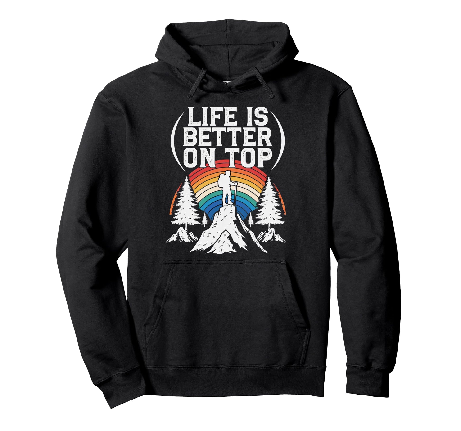 Life Is Better Mountain Hiking Hoodie - Aesthetic Graphic Men Women - T-Shirt, Sweatshirt, Hoodie