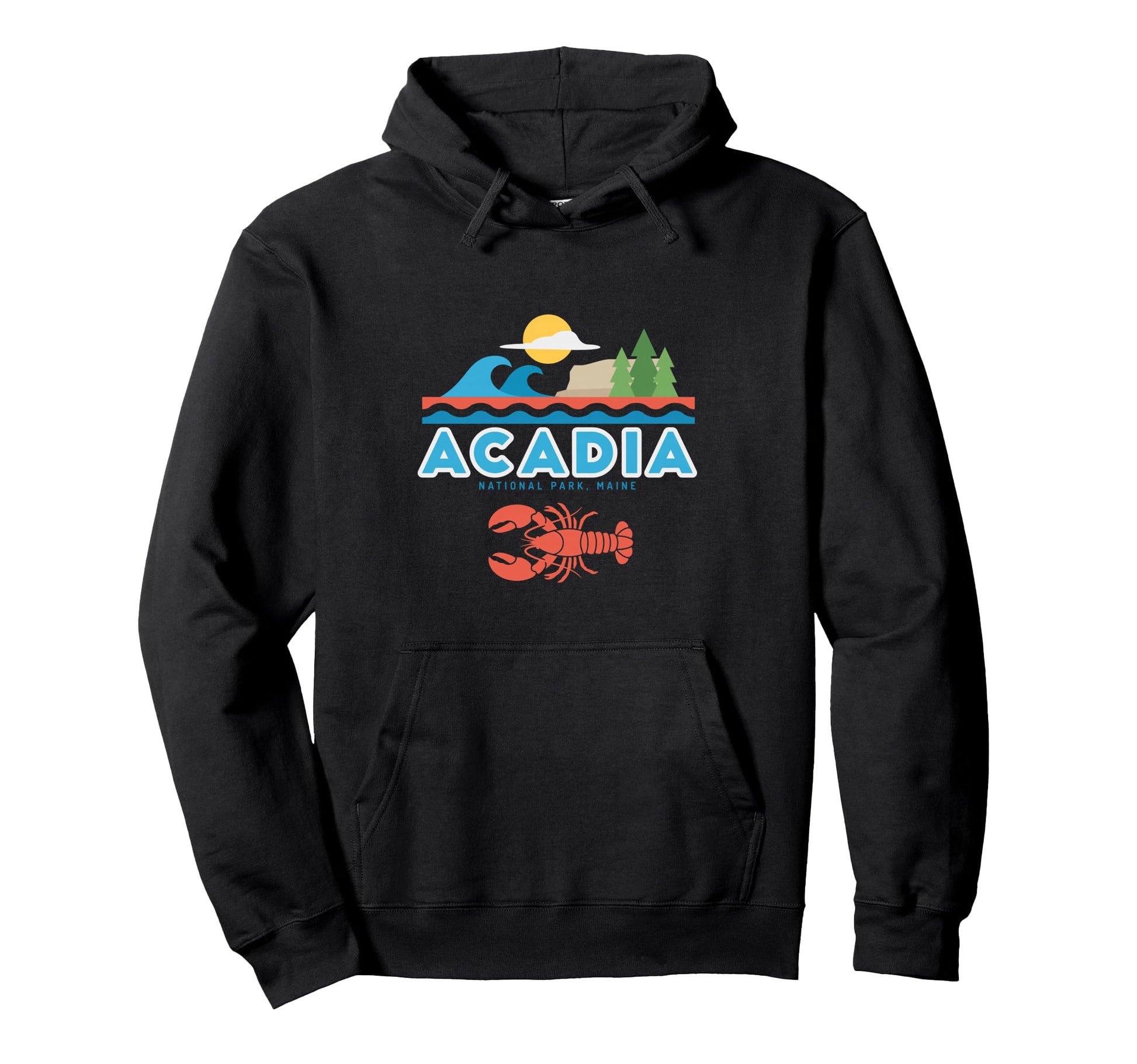 Acadia National Park Maine Lobster Hoodie - Streetwear Style Men Women - T-Shirt, Sweatshirt, Hoodie