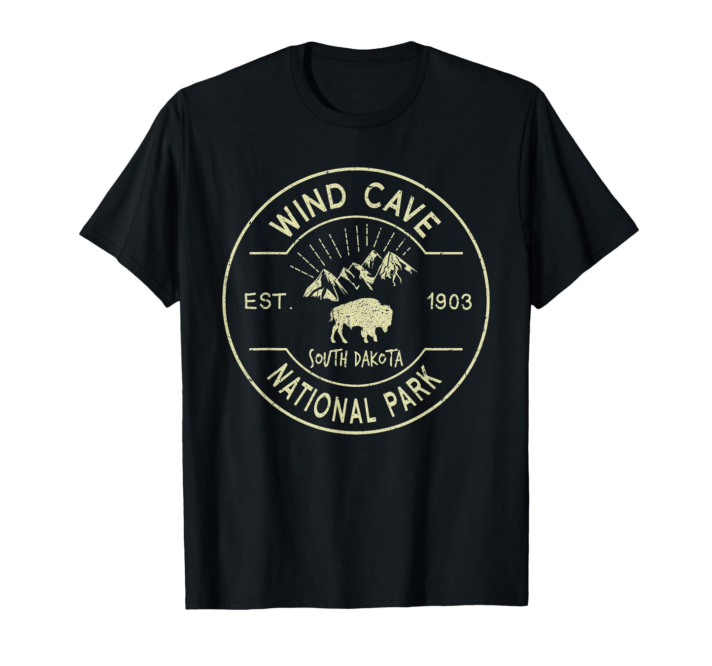 Wind Cave National Park Camping South T-Shirt - Trendy Graphic Unisex - T-Shirt, Sweatshirt, Hoodie