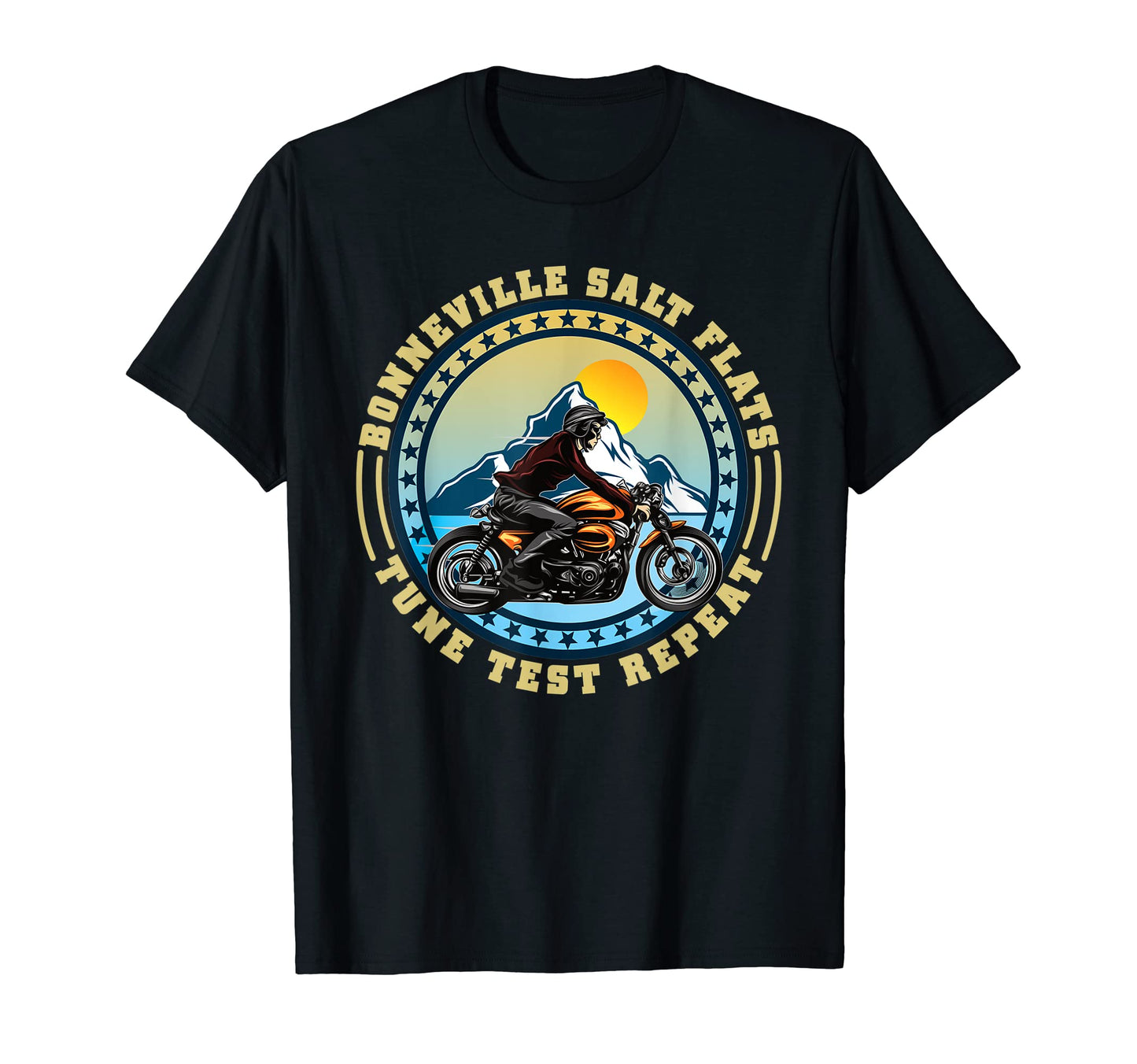 Bonneville Salt Flats Motorcycle Rider T-Shirt - Streetwear Style Men Women - T-Shirt, Sweatshirt, Hoodie