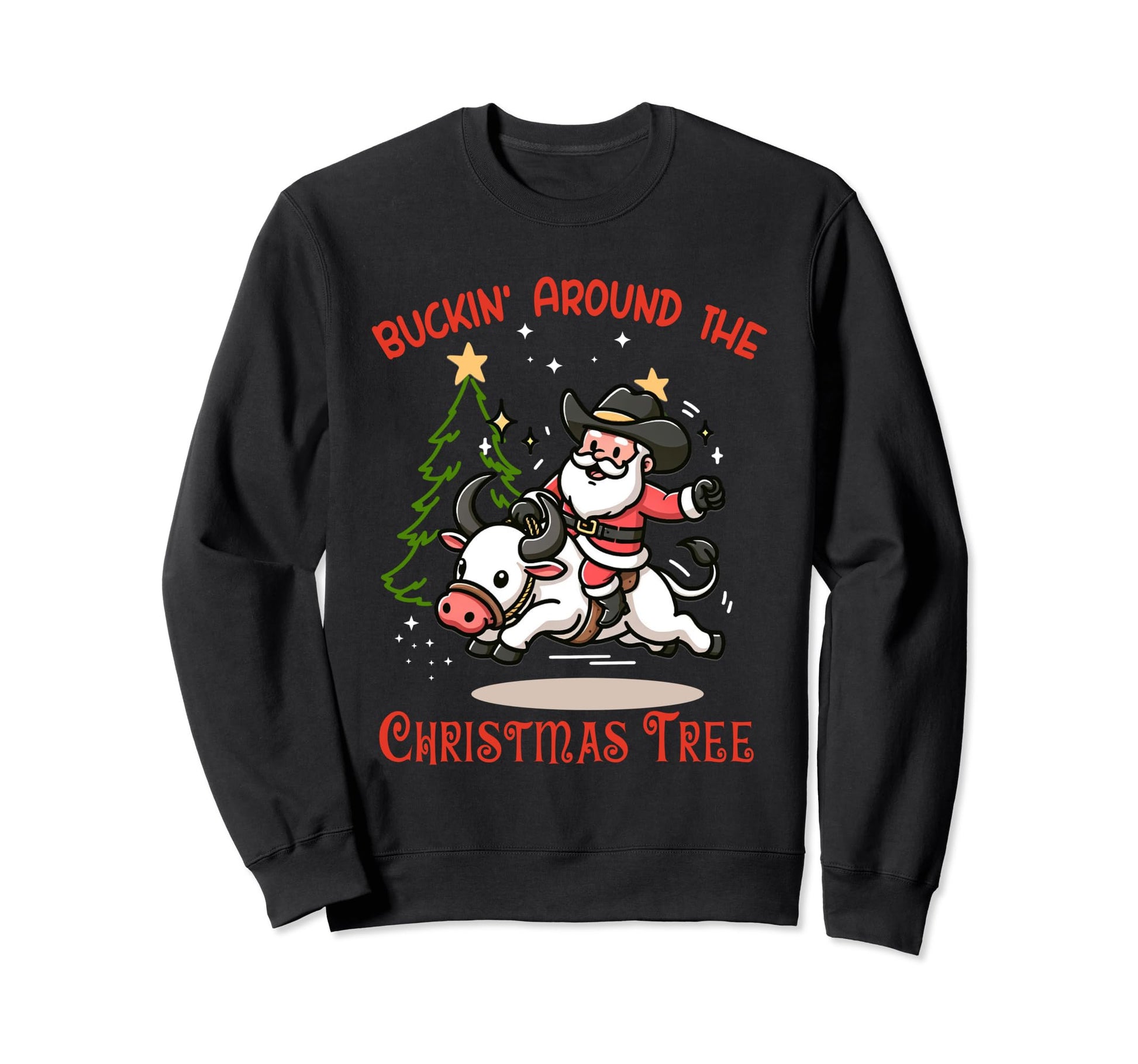 Buckin Around Tree Horses Western Sweatshirt - Graphic Print Unisex - T-Shirt, Sweatshirt, Hoodie
