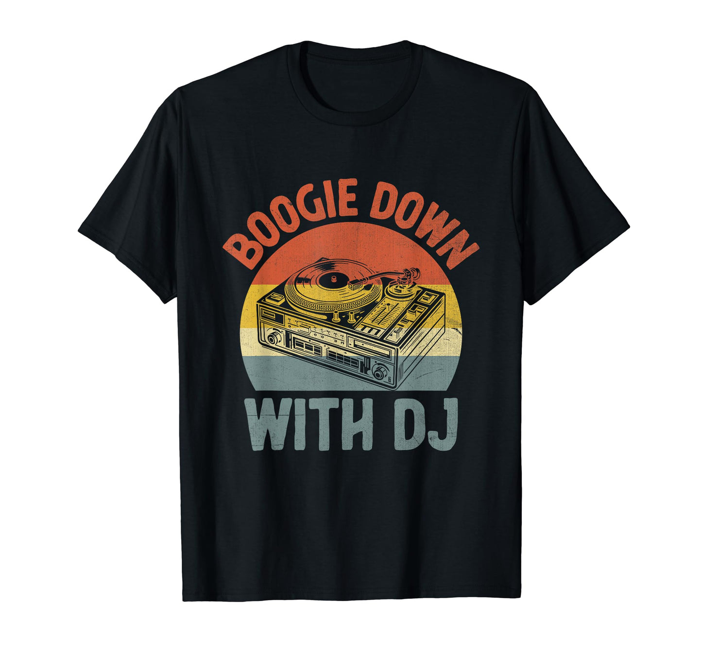 Funny Old School Dj Equipment T-Shirt - Fun Novelty Design for Adults - T-Shirt, Sweatshirt, Hoodie