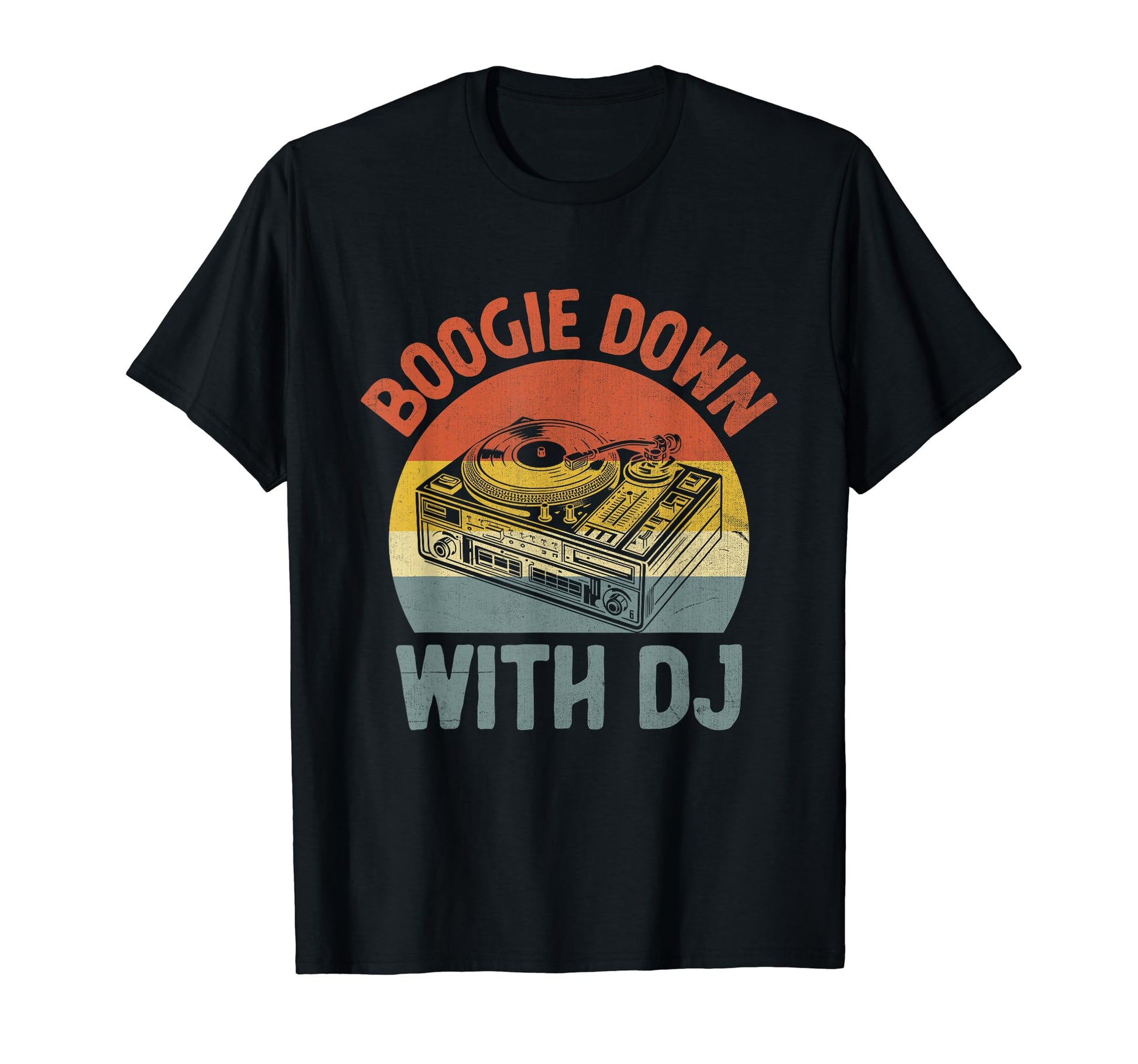 Funny Old School Dj Equipment T-Shirt - Fun Novelty Design for Adults - T-Shirt, Sweatshirt, Hoodie